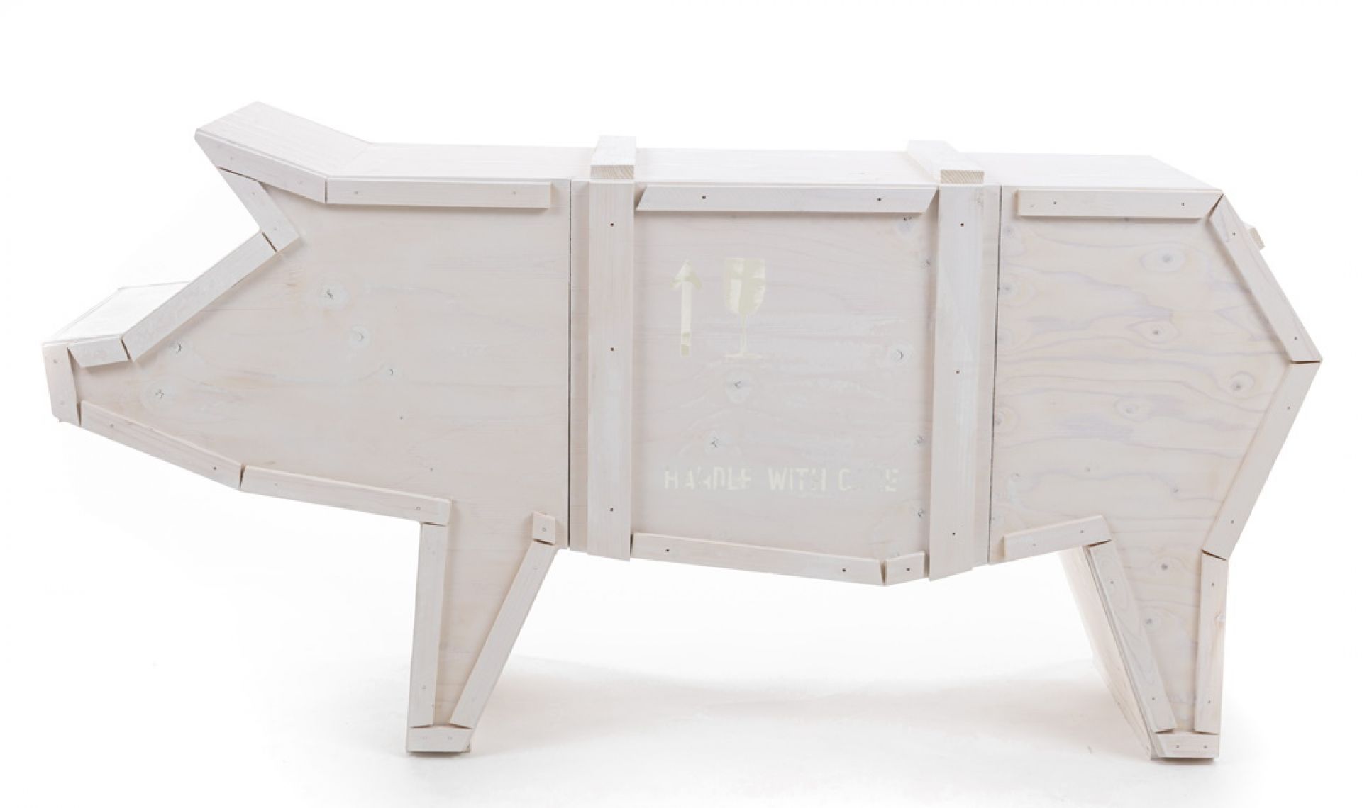 Sending Animals 2.0 Pig armoire blanc Seletti