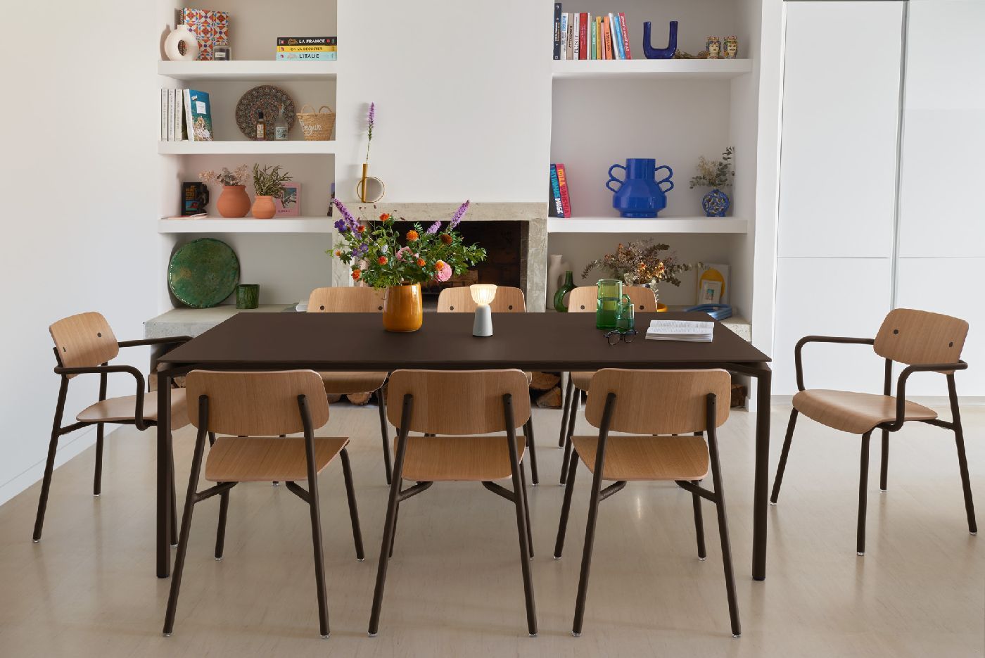 Studie Chair Chaise en chêne d'intérieur Fermob