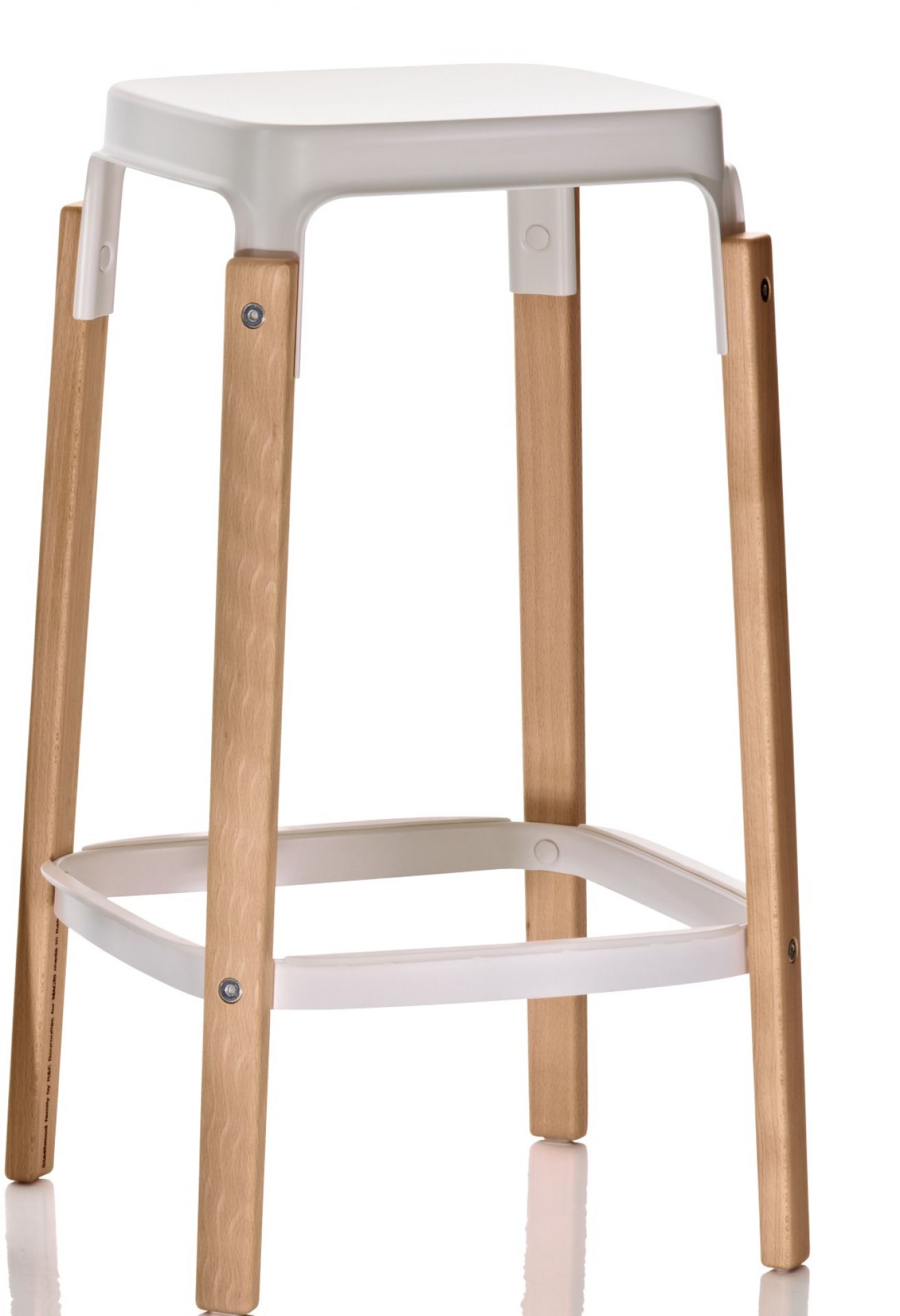 Steelwood Stool Tabouret H 68 cm Magis