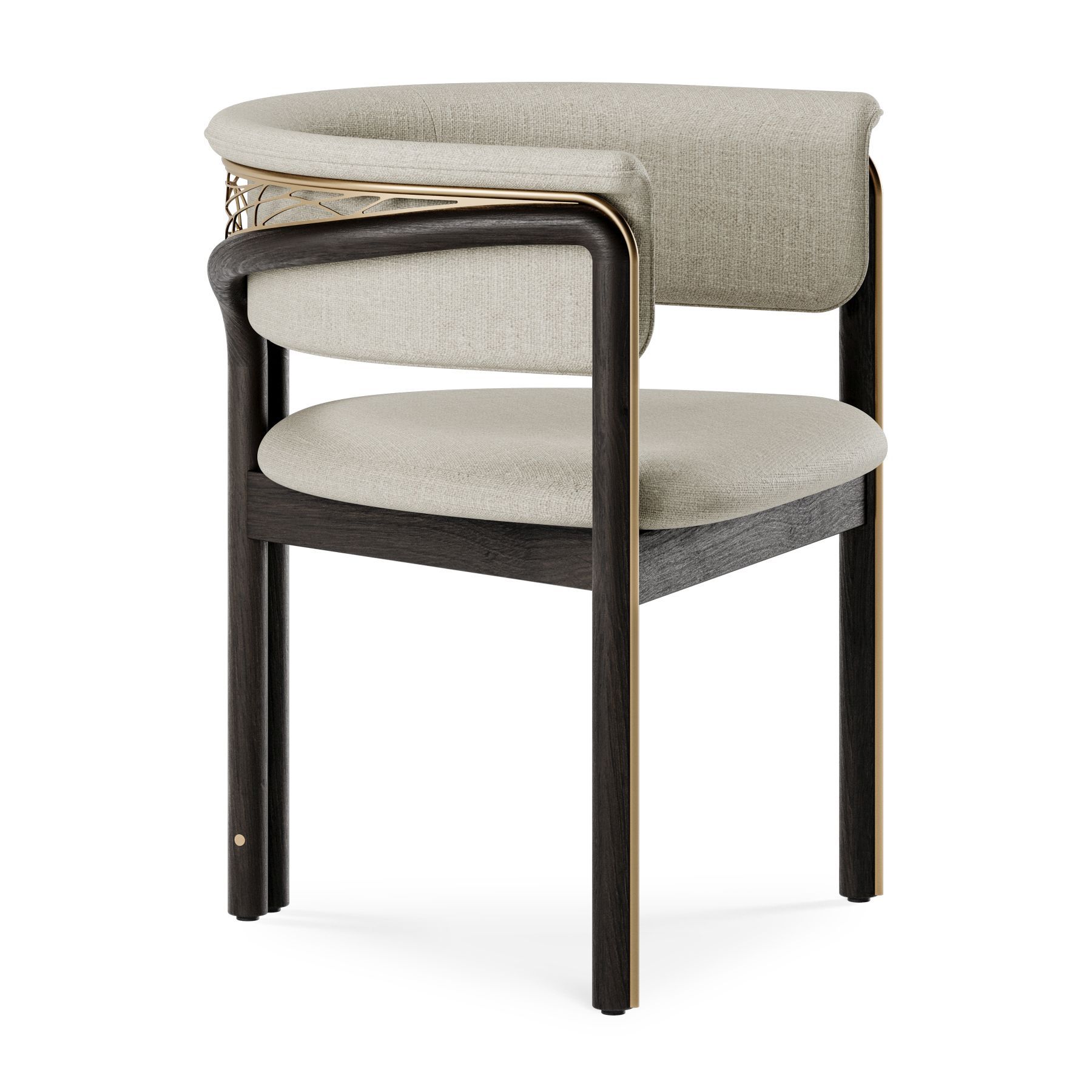 Volita Chaise Couleurs laiton - beige Chenille Morpho