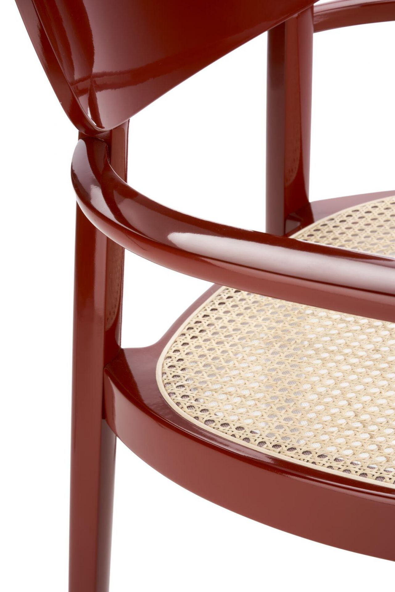 Fauteuil en bois avec accoudoirs 119 F brillant Thonet