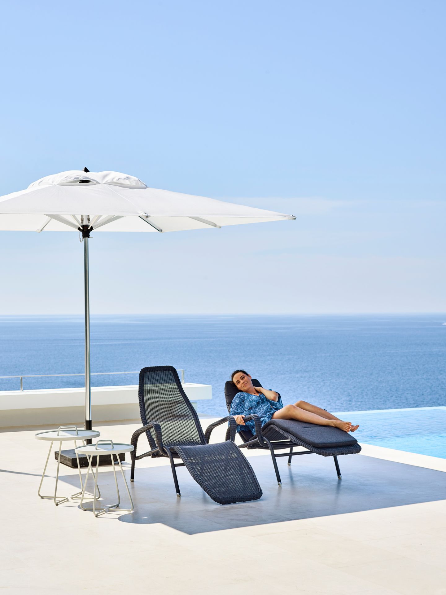 Sunrise Outdoor Chaise longue empilable Cane-Line