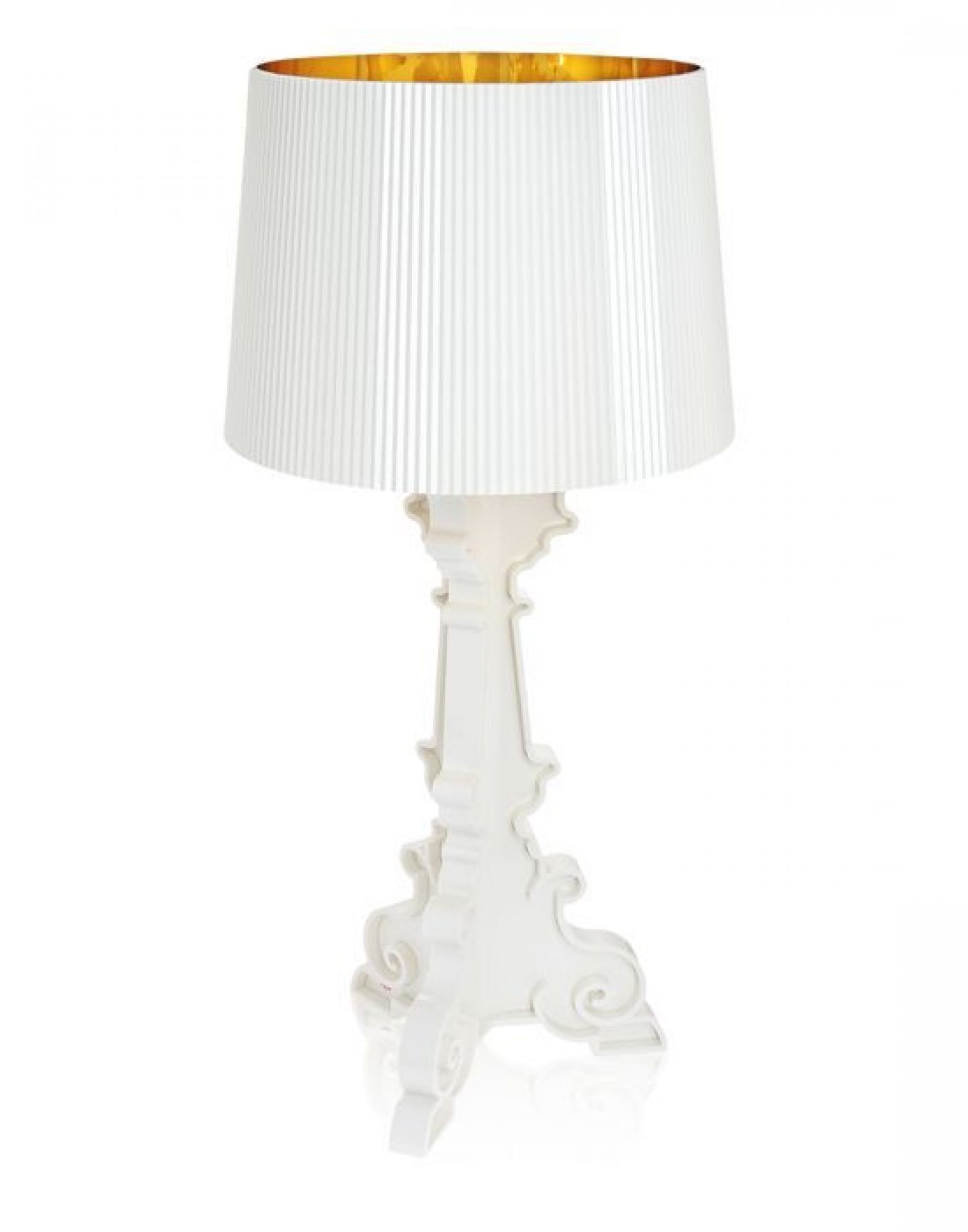Bourgie peint en blanc Kartell