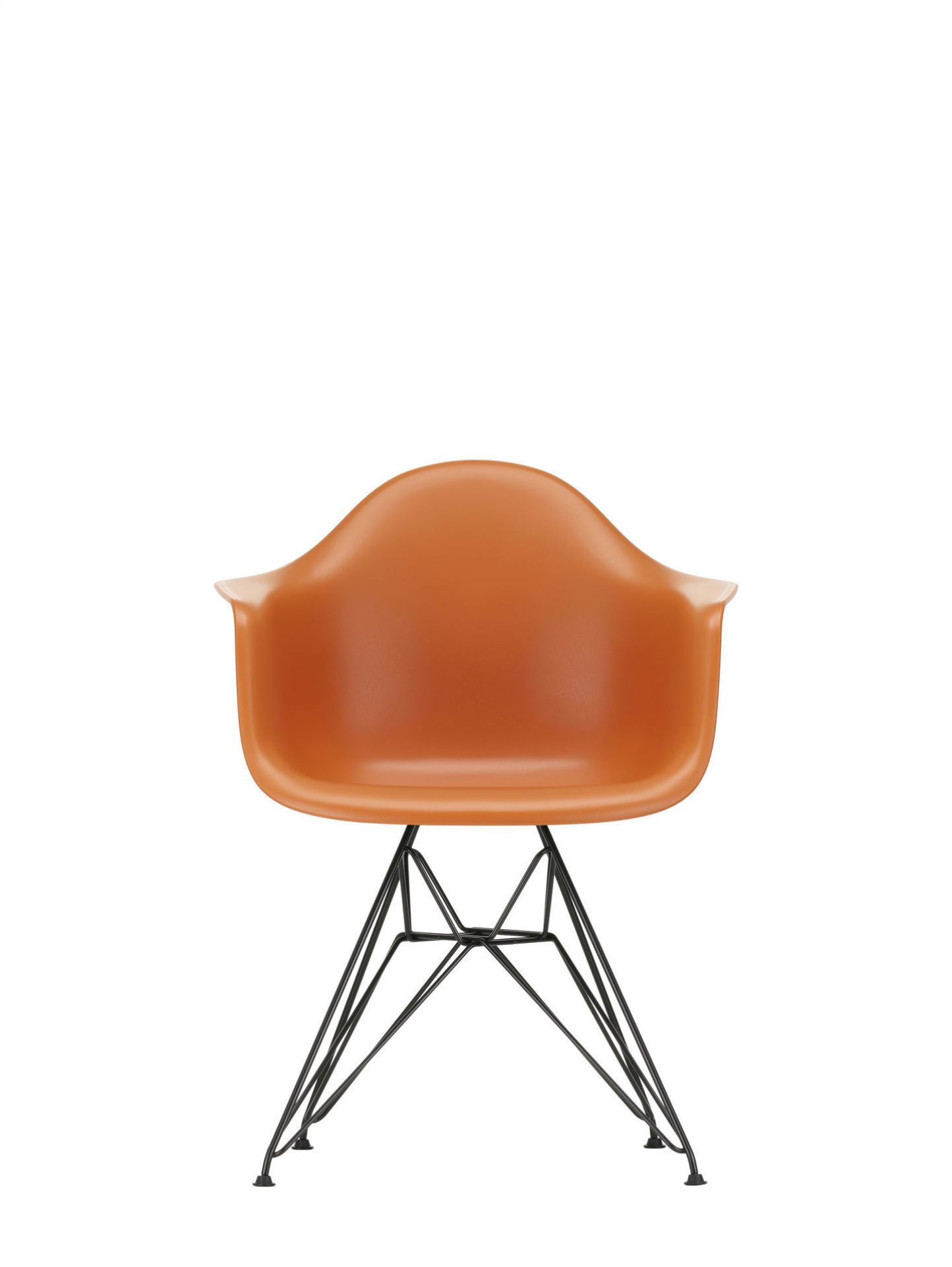 Vitra Eames Plastic Arm Chair DAR Chaise Vitra Chromé - Bleu mer