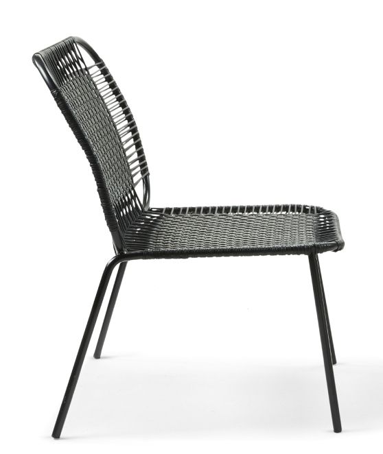 Cielo Lounge Chair low Chaise Lounge basse Outdoor ames Noir - Noir