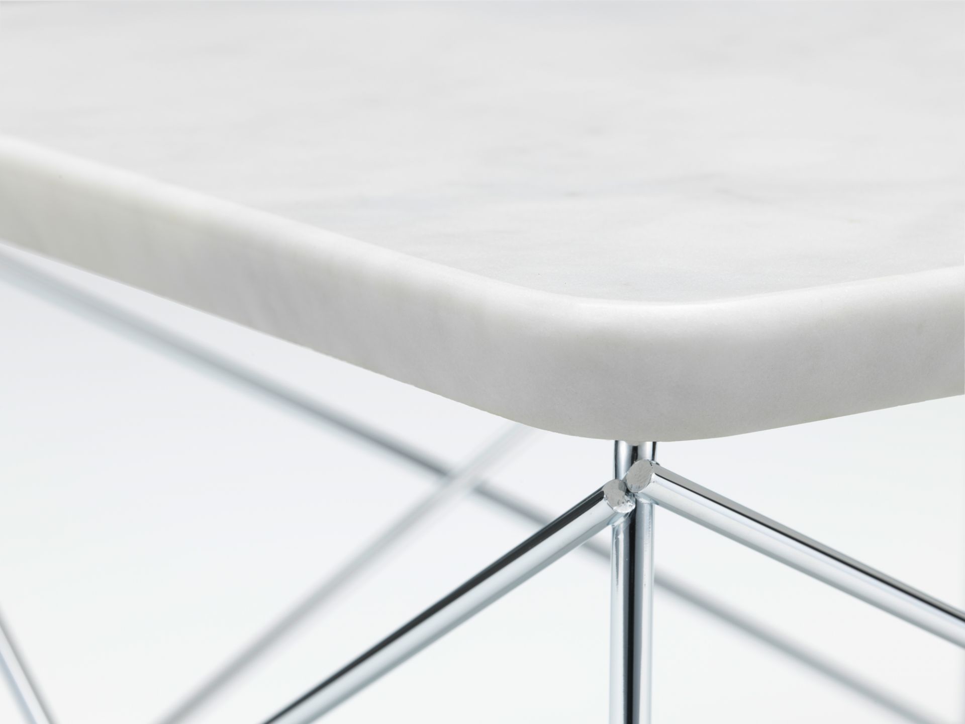 Occasional LTR Table d´appoint Marbre Vitra Chromé