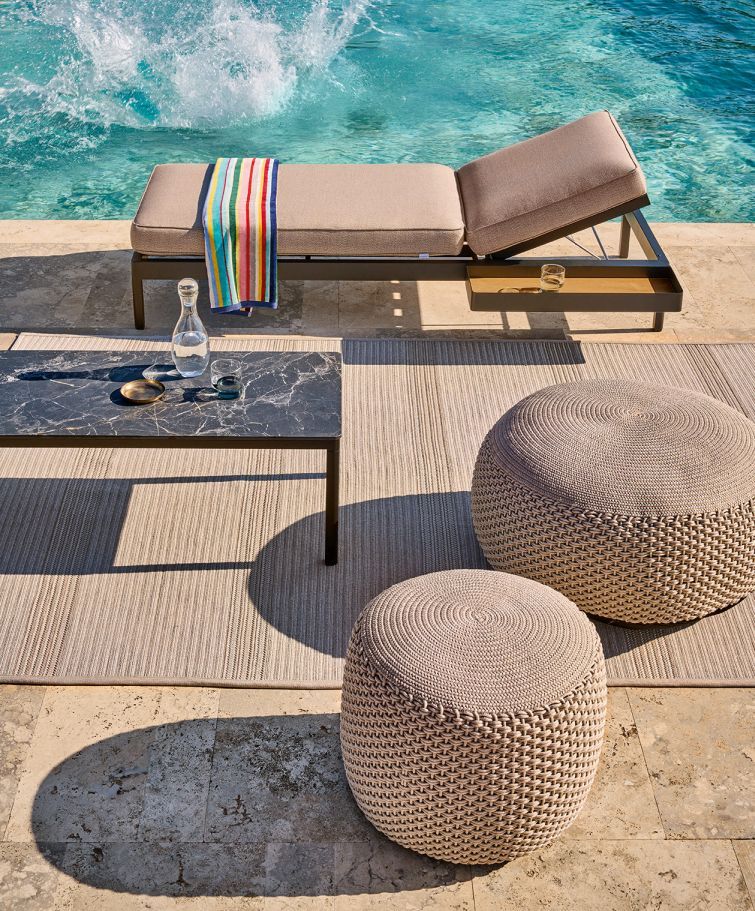 Pouf tabouret Medium Indoor / Outdoor Weishäupl