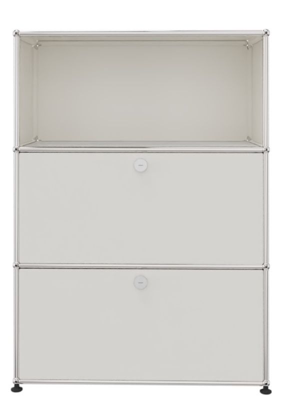 USM Haller Highboard 1 Ouvert / 2 Tiroirs Blanc pur - FAST DELIVERY