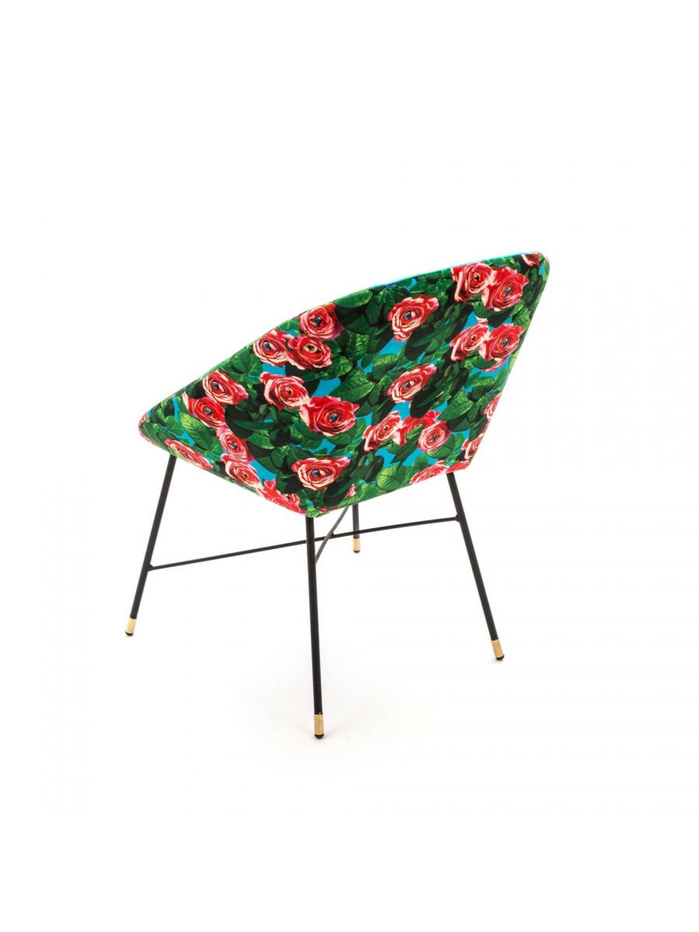 Toiletpaper chaise rembourrée Roses blue Seletti Toiletpaper chaise rembourrée Roses blue Seletti