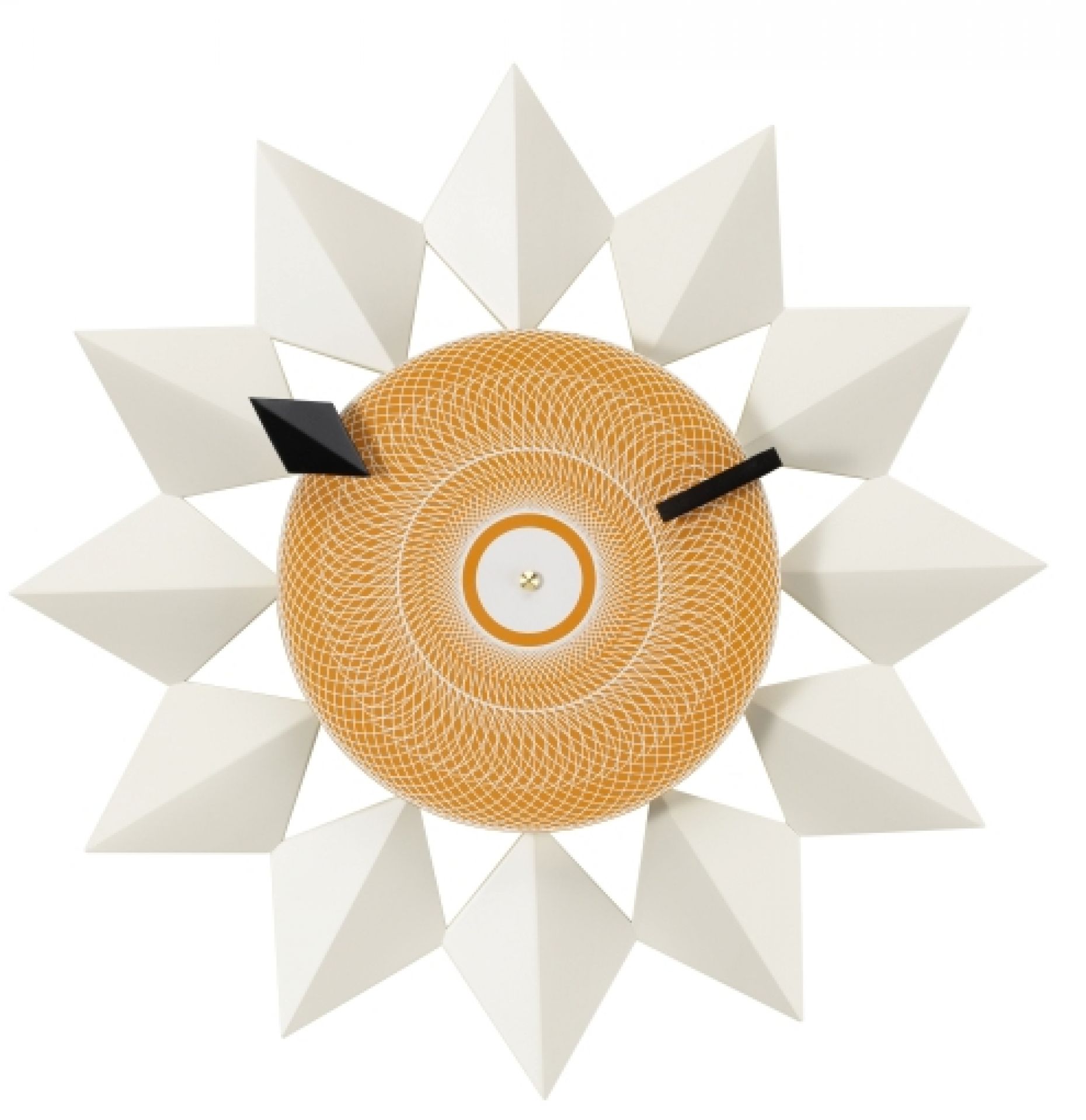  Diamond Markers Clock Horloge murale blanche Vitra