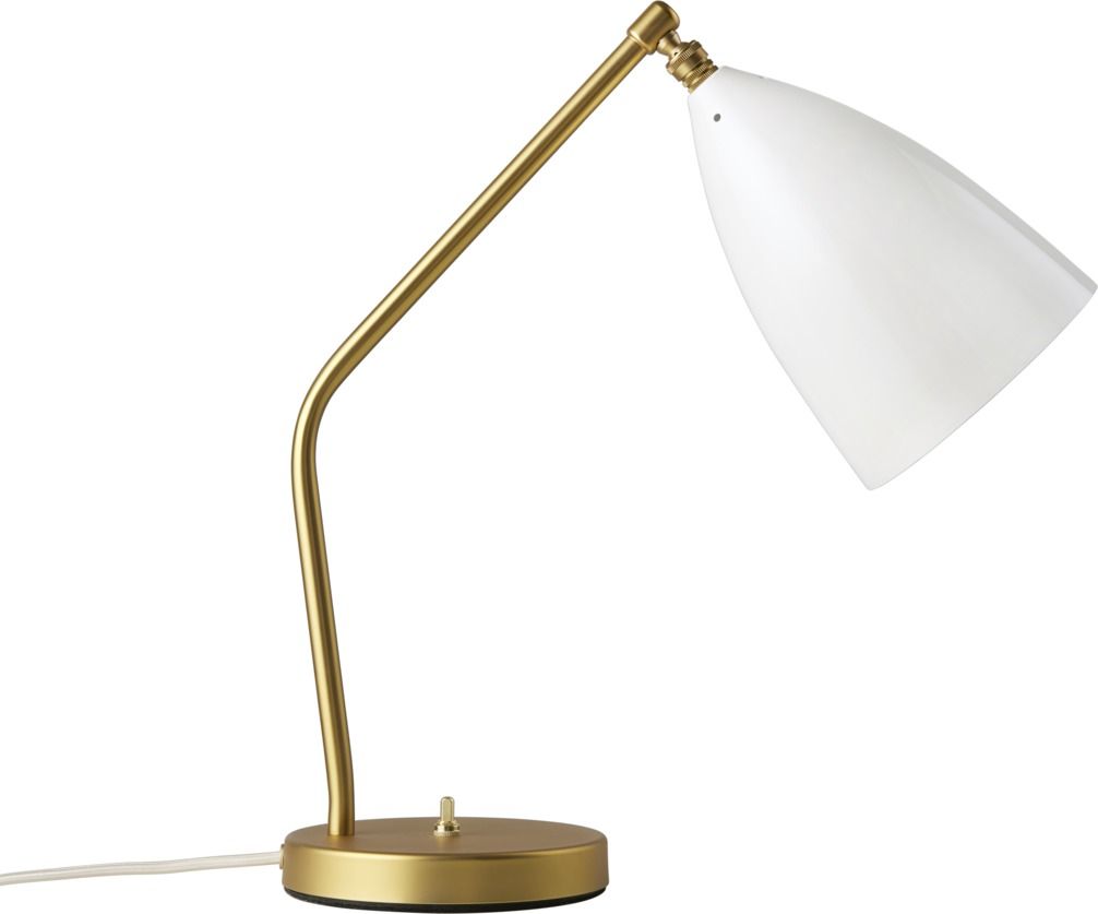 Gräshoppa lampe de Table albâtre blanc brillant Gubi