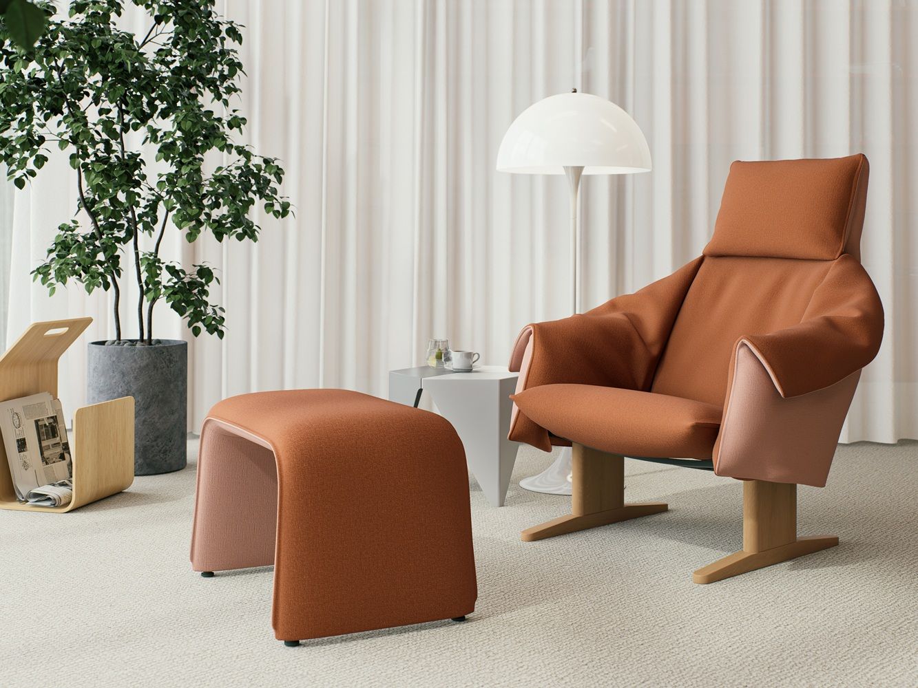 Bascule Fauteuil à dossier haut avec banquette Vitra