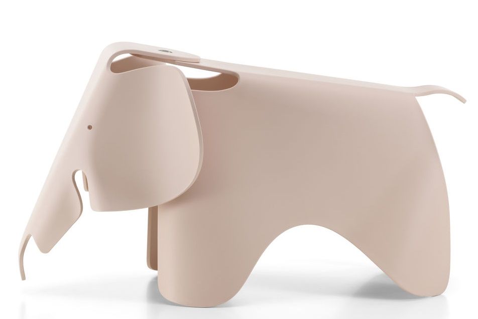 Eames Elephant Tabouret RE Vitra Rose pâle