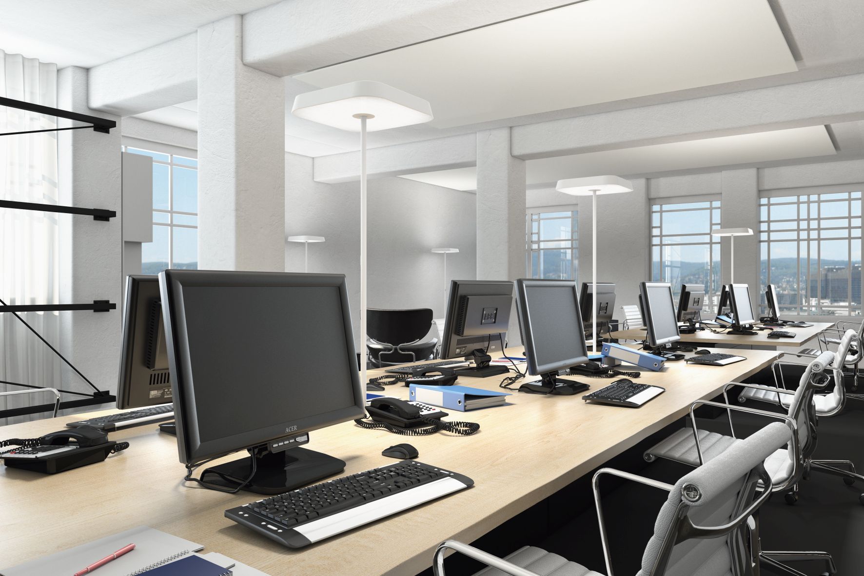 Koi-Q Lampe de table pour USM Haller noir 3000K Belux