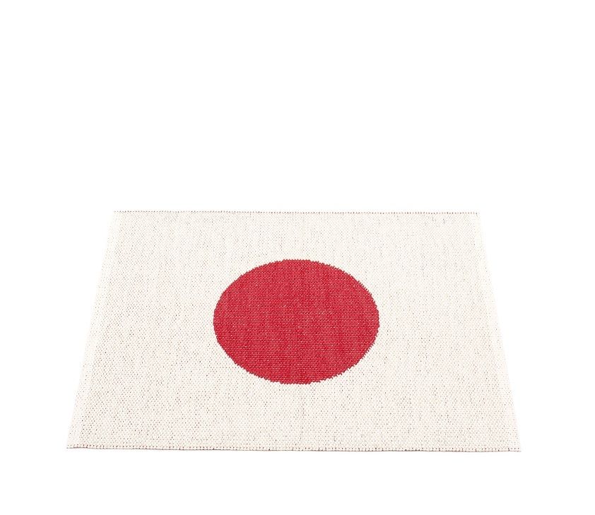 Vera Small One Tapis en plastique 70x90 cm Pappelina Rouge