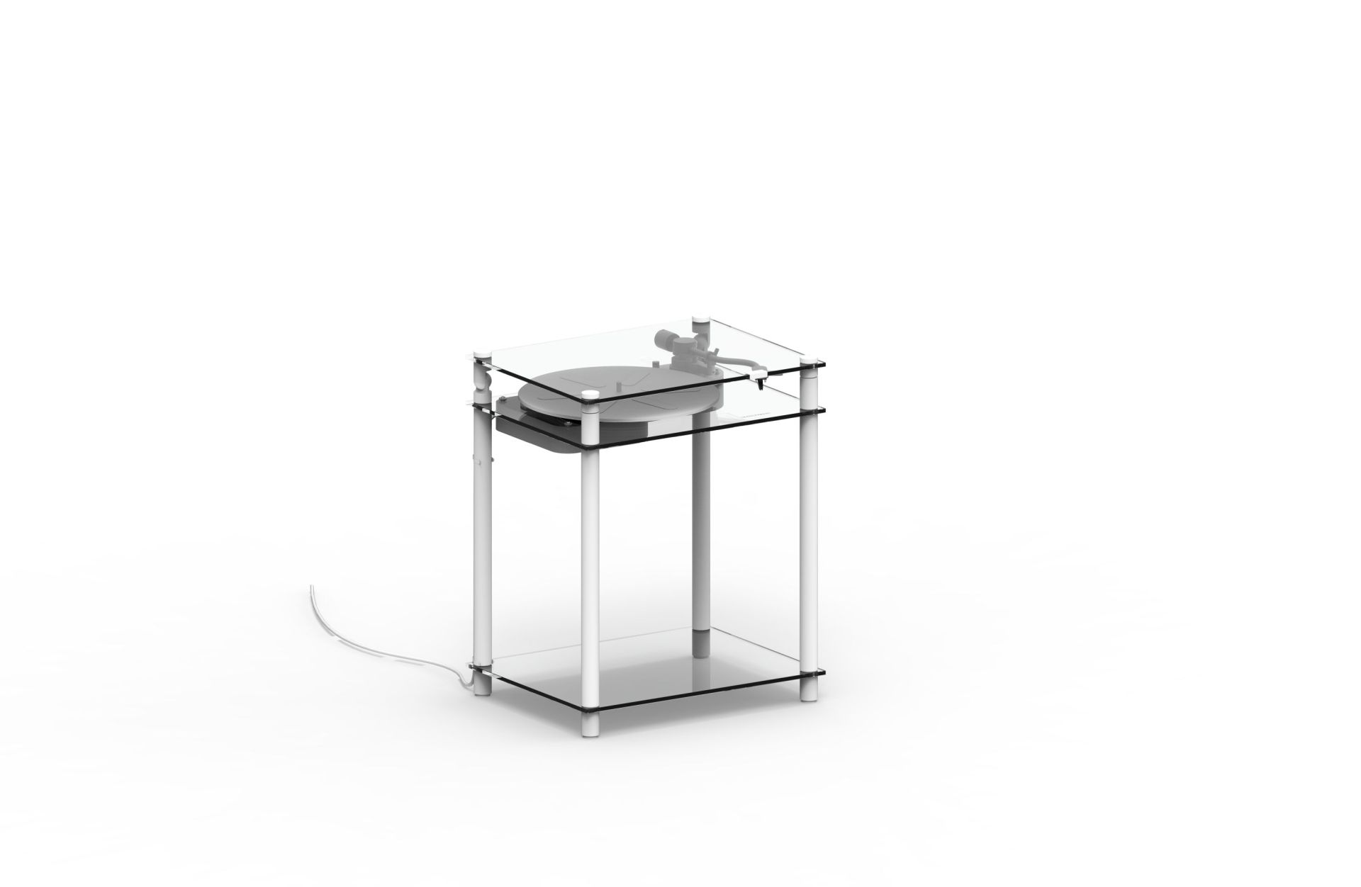 Table tournante transparente Transparent