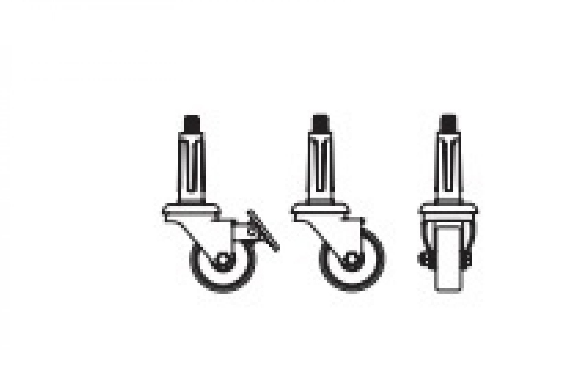 Rouleaux pour la structure Eiermann