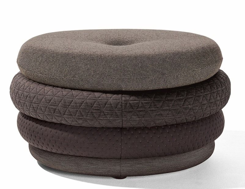 Fat Tom Pouf Lounge - Tabouret sans pieds Richard Lampert Marron