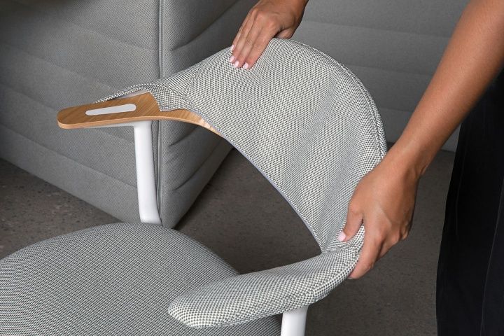 Mynt dossier et assise Plywood chaise de bureau Vitra