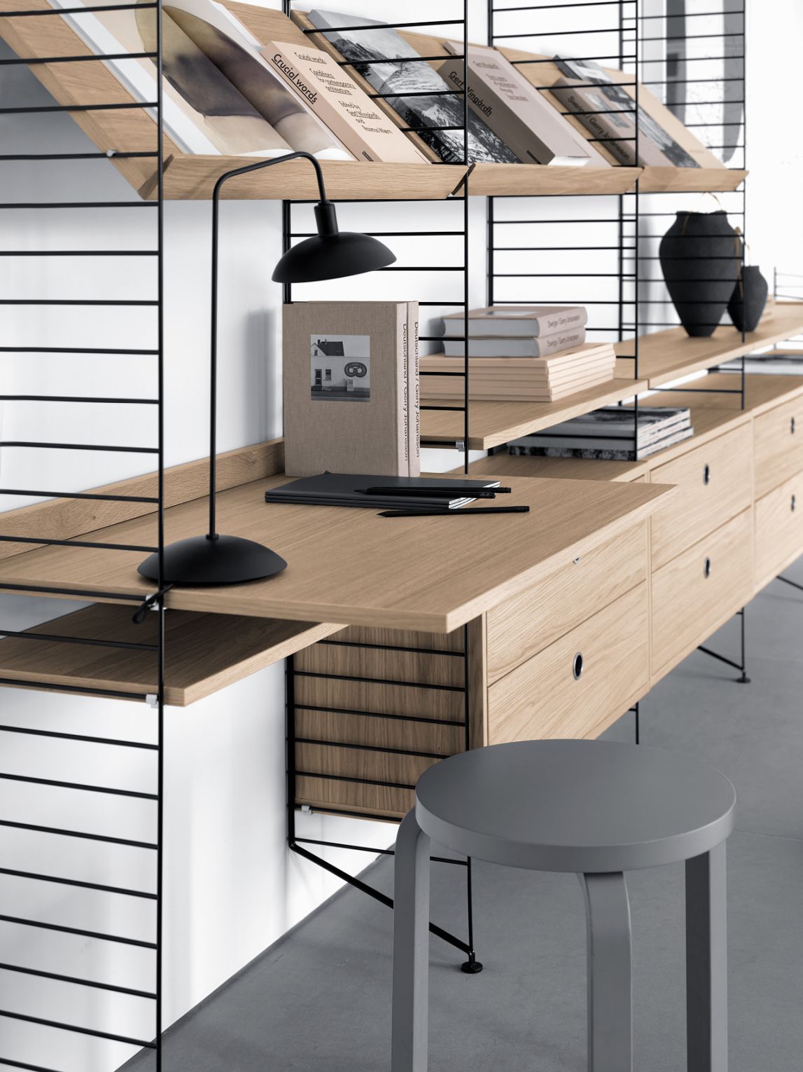 Élément individuel Échelle de sol H 85 cm String Furniture 