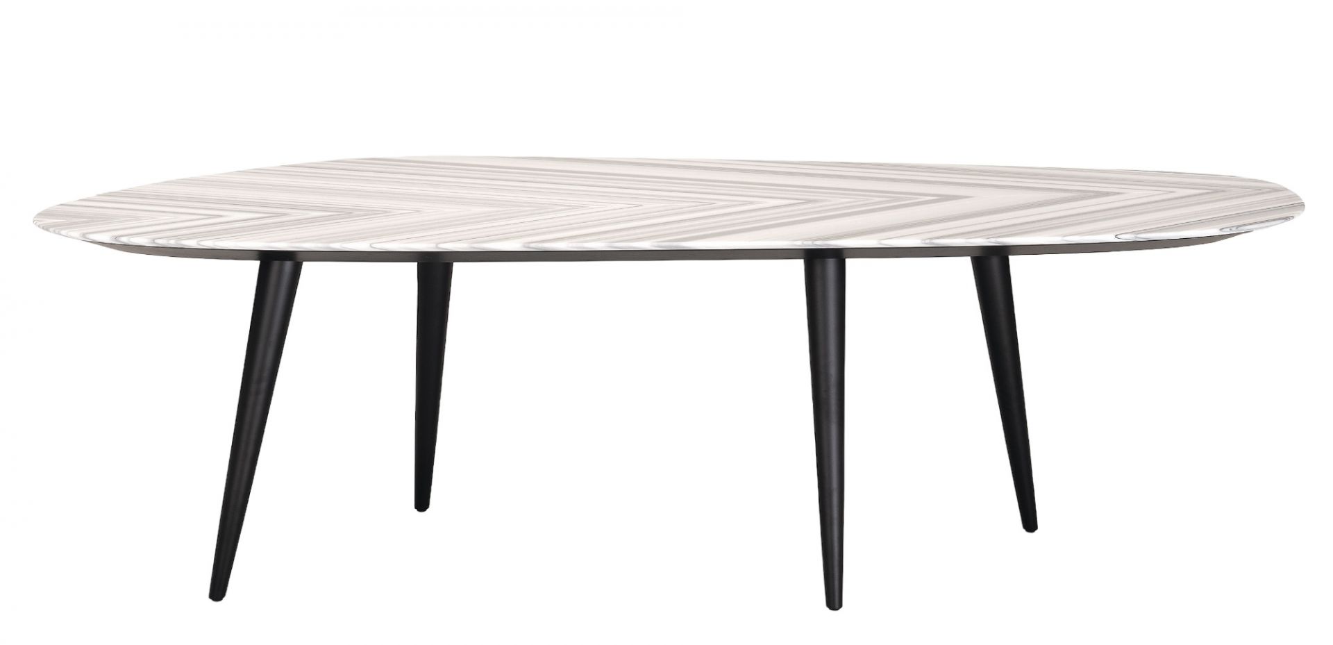2318 Tweed Marble Table de salle à manger L 250 cm Zanotta