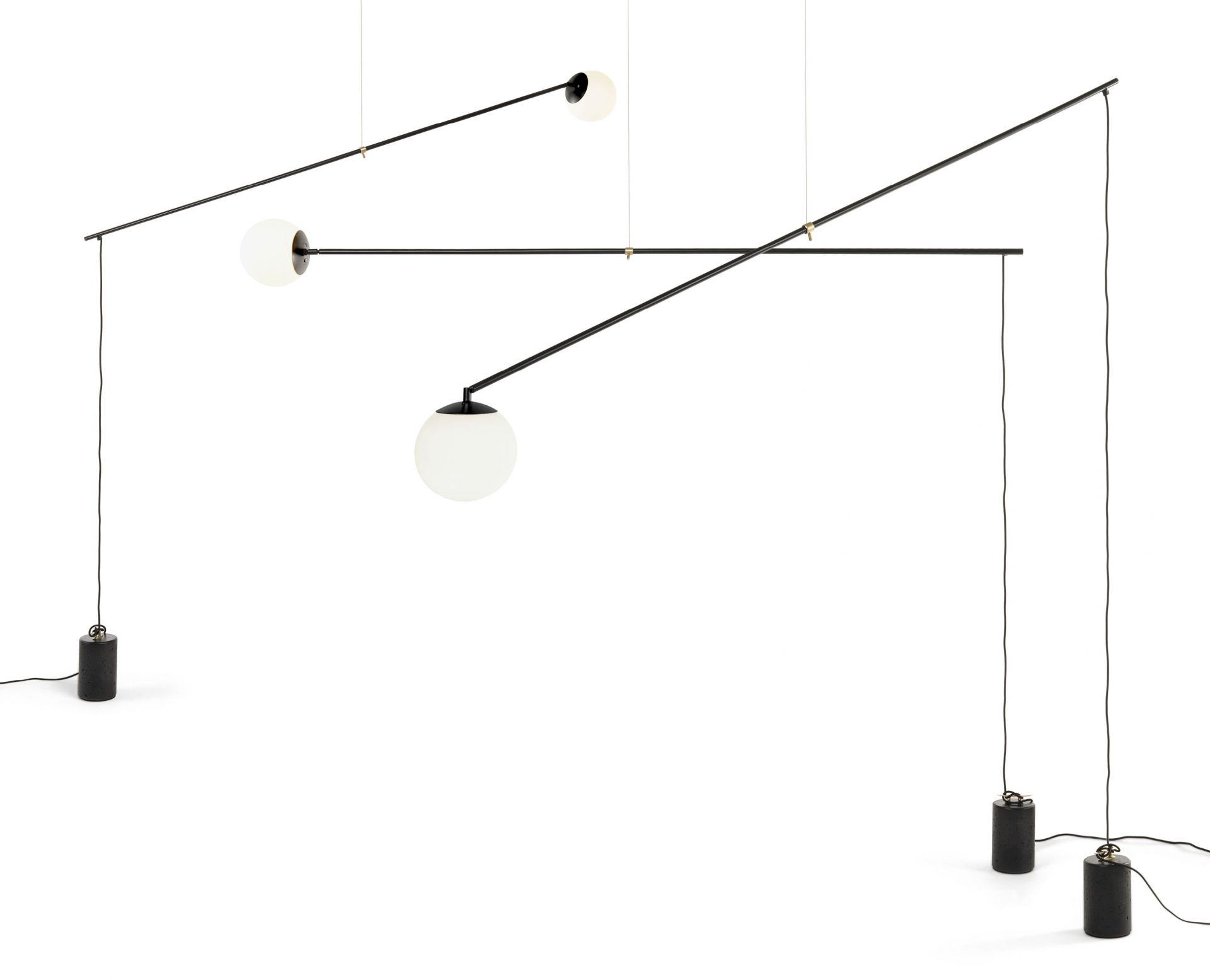 Bitta lampe á suspension or satiné Mogg