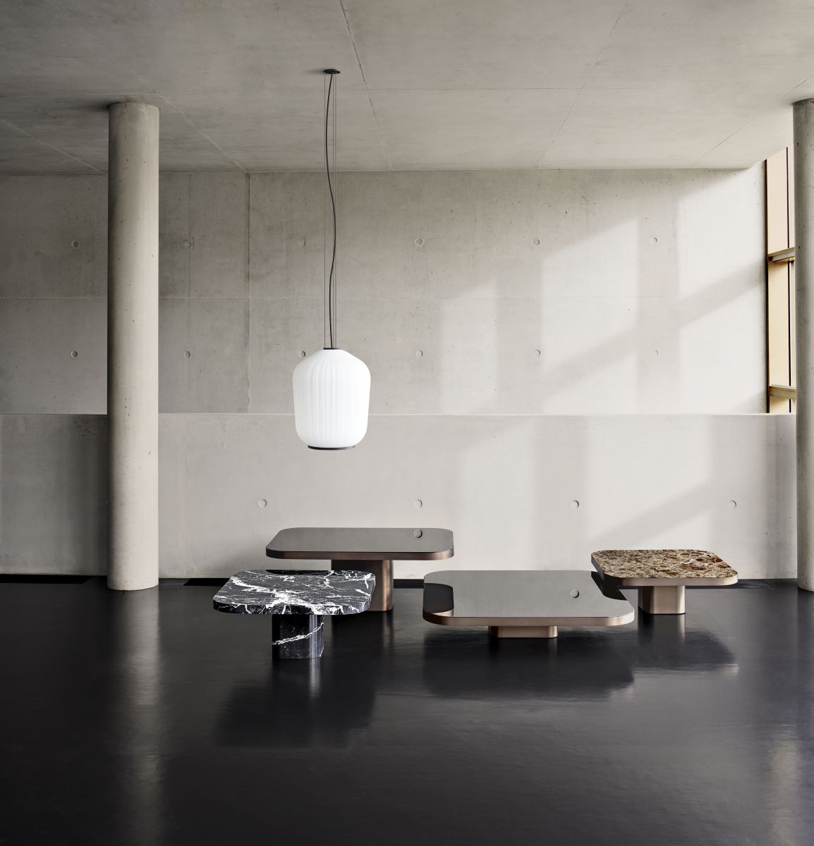 Plissée Lampe suspendue Laiton ClassiCon