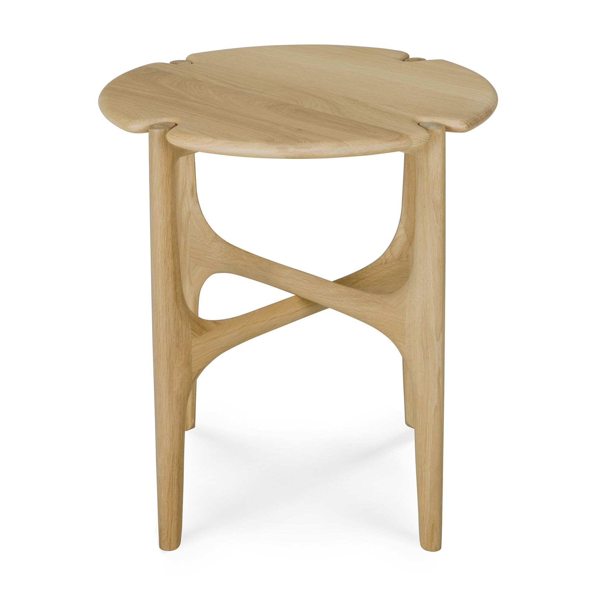PI Table d'appoint ronde en chêne laqué Ethnicraft