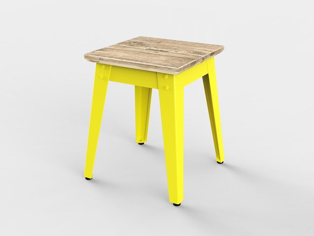 6Grad extérieur tabourets Jan Cray Jaune Soufre Bois brut