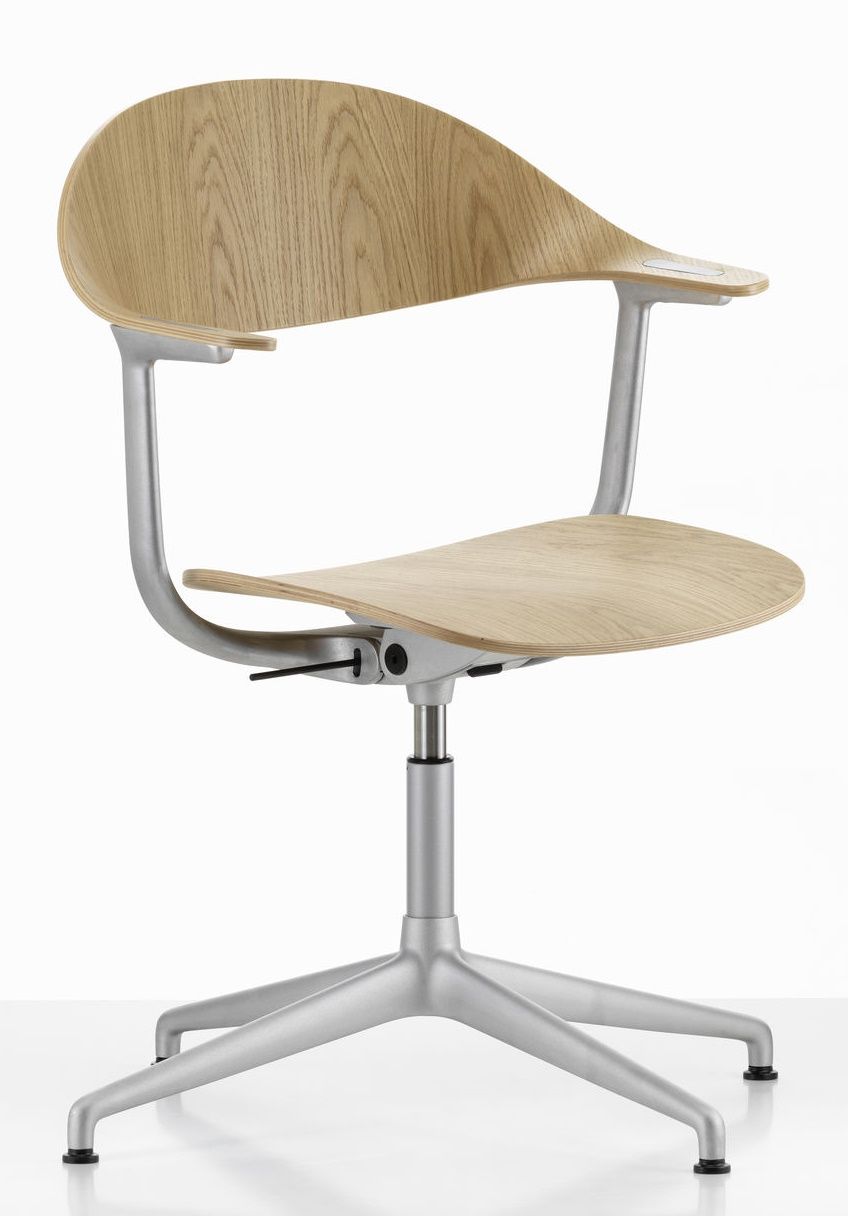 Mynt dossier et assise Plywood chaise de bureau Vitra