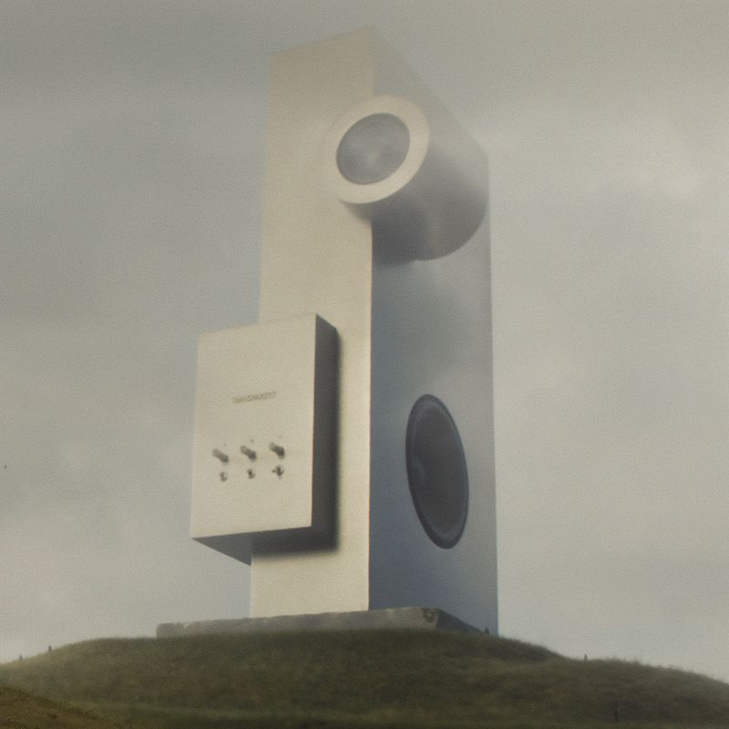 Haut-parleur Brutalist transparent