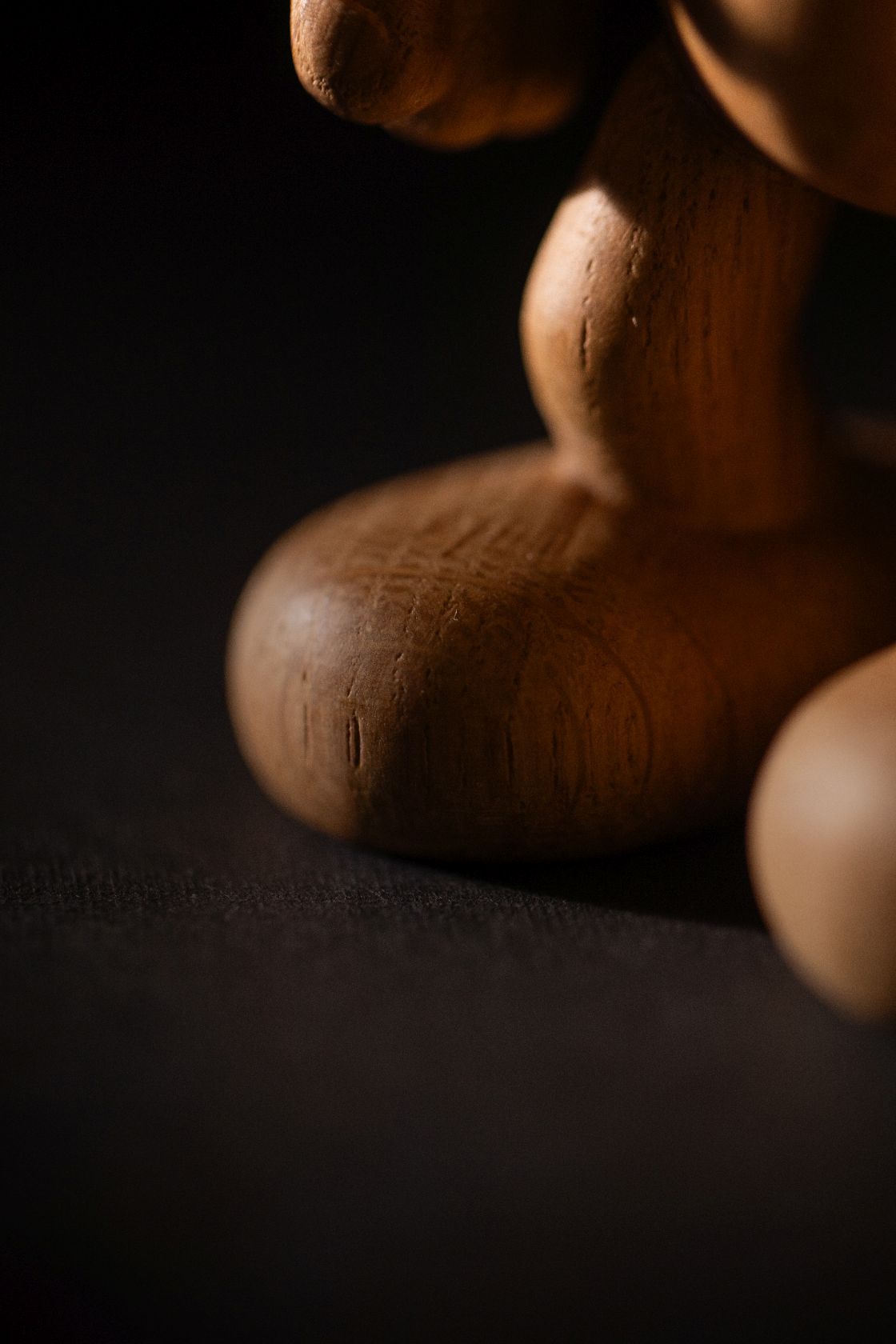 Petite figurine en bois Schtroumpf Boyhood