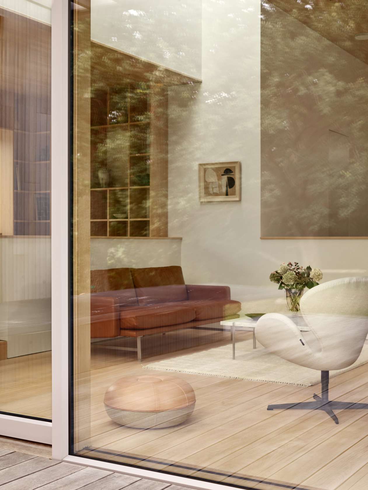 Pouf Small tabouret Fritz Hansen