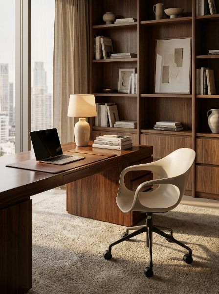 Fauteuil Elephantino piètement cinq étoiles avec roulettes Kristalia