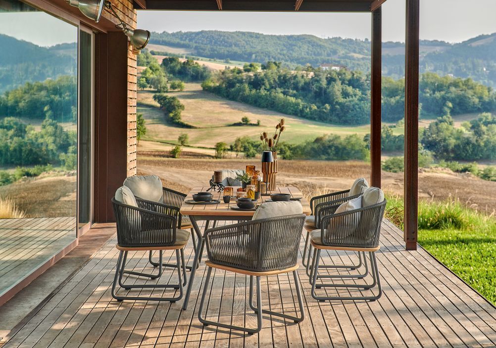 Denia Outdoor Table à manger en teck Weishäupl