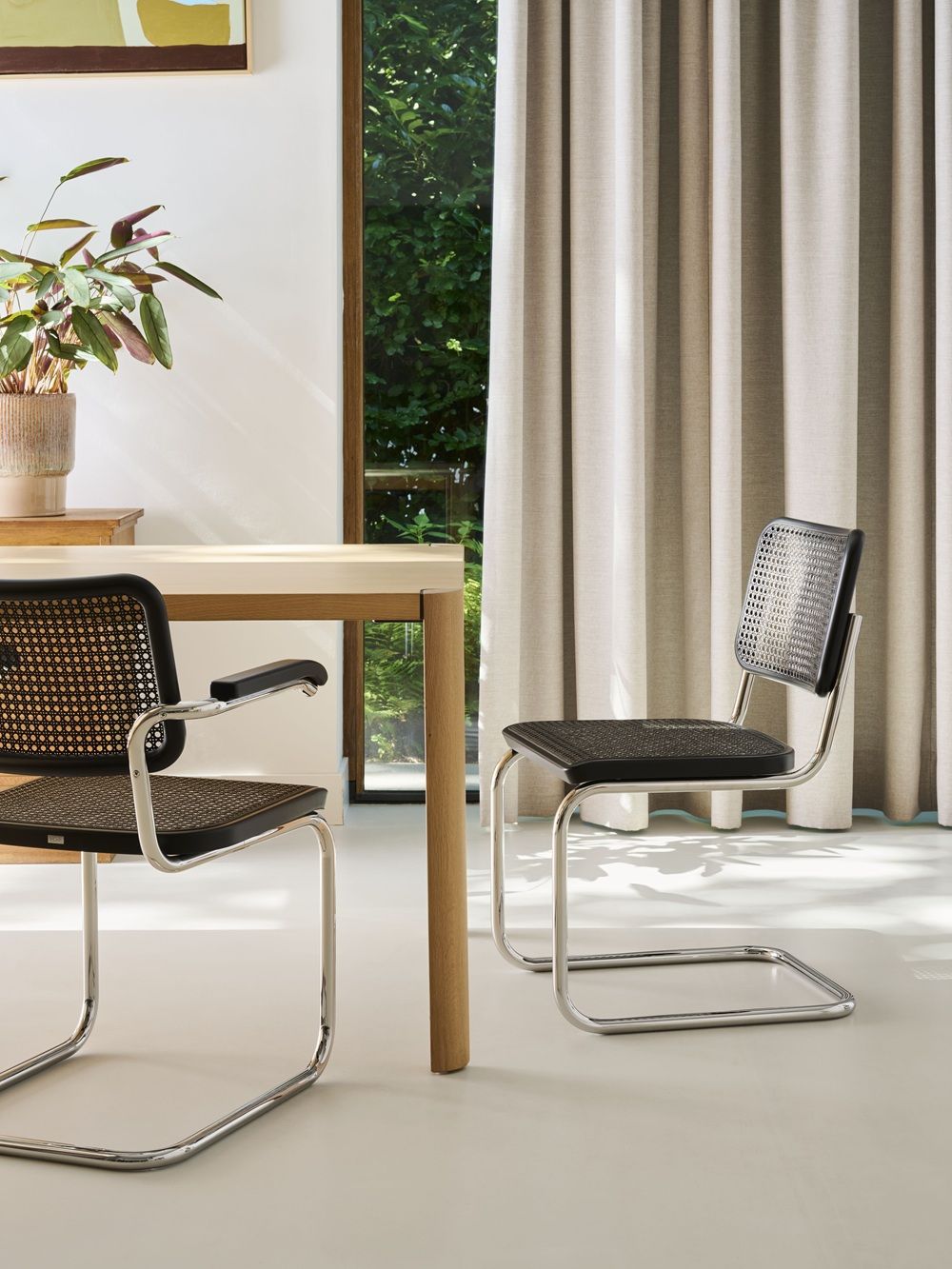 JS. Thonet by Jil Sander S 32 V / S32V Chaise cantilever Thonet