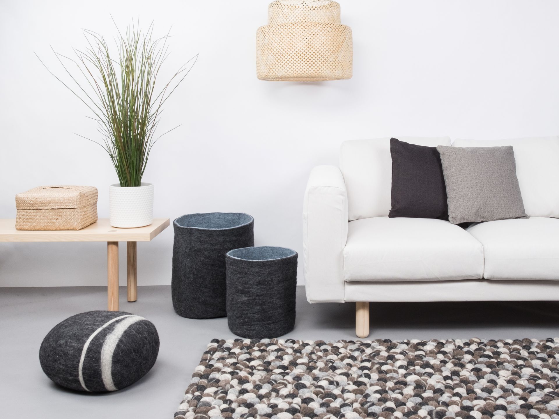 Boules de feutre Tapis 160x230 cm Myfelt