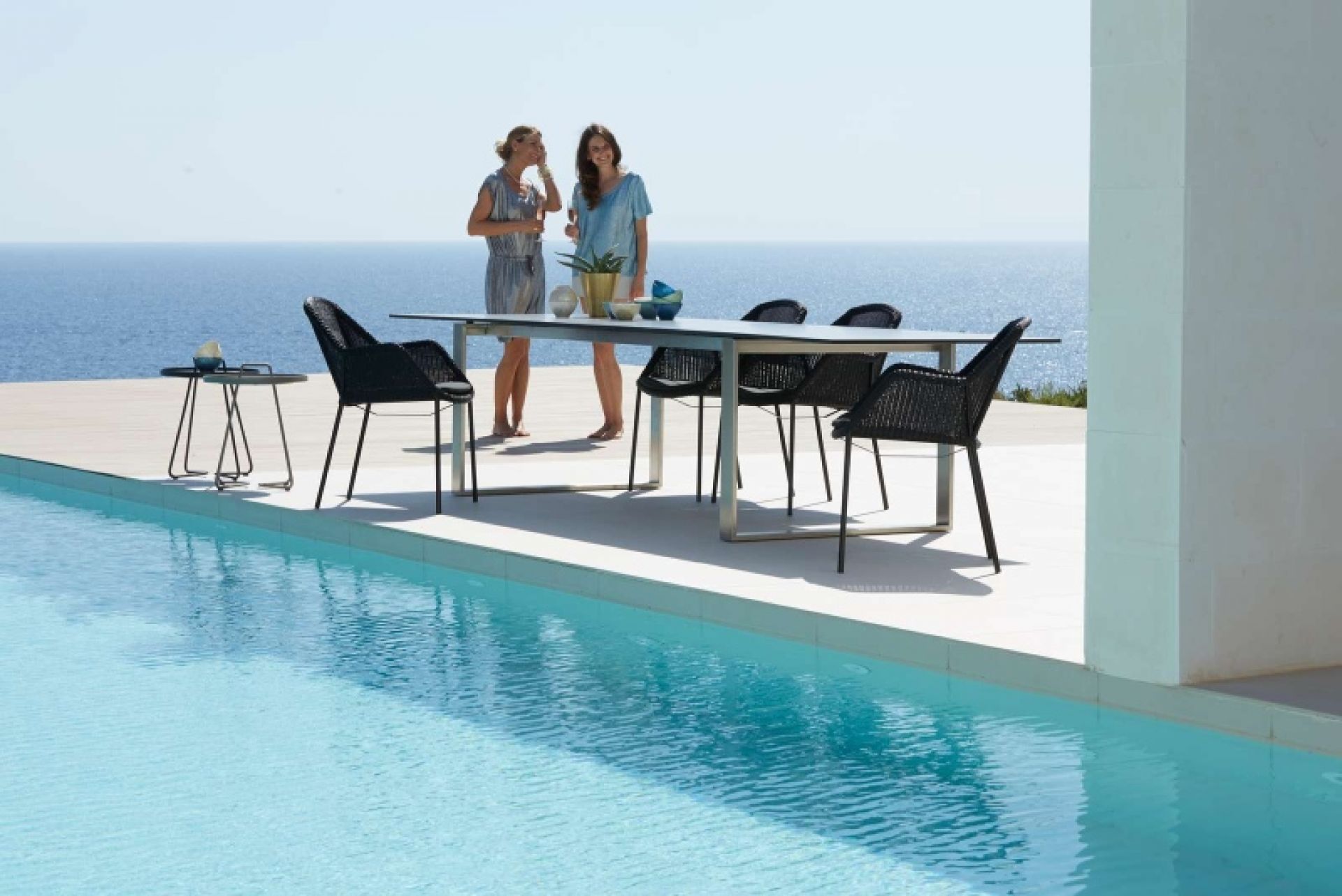 Breeze Outdoor Chaise à quatre pieds Cane-Line