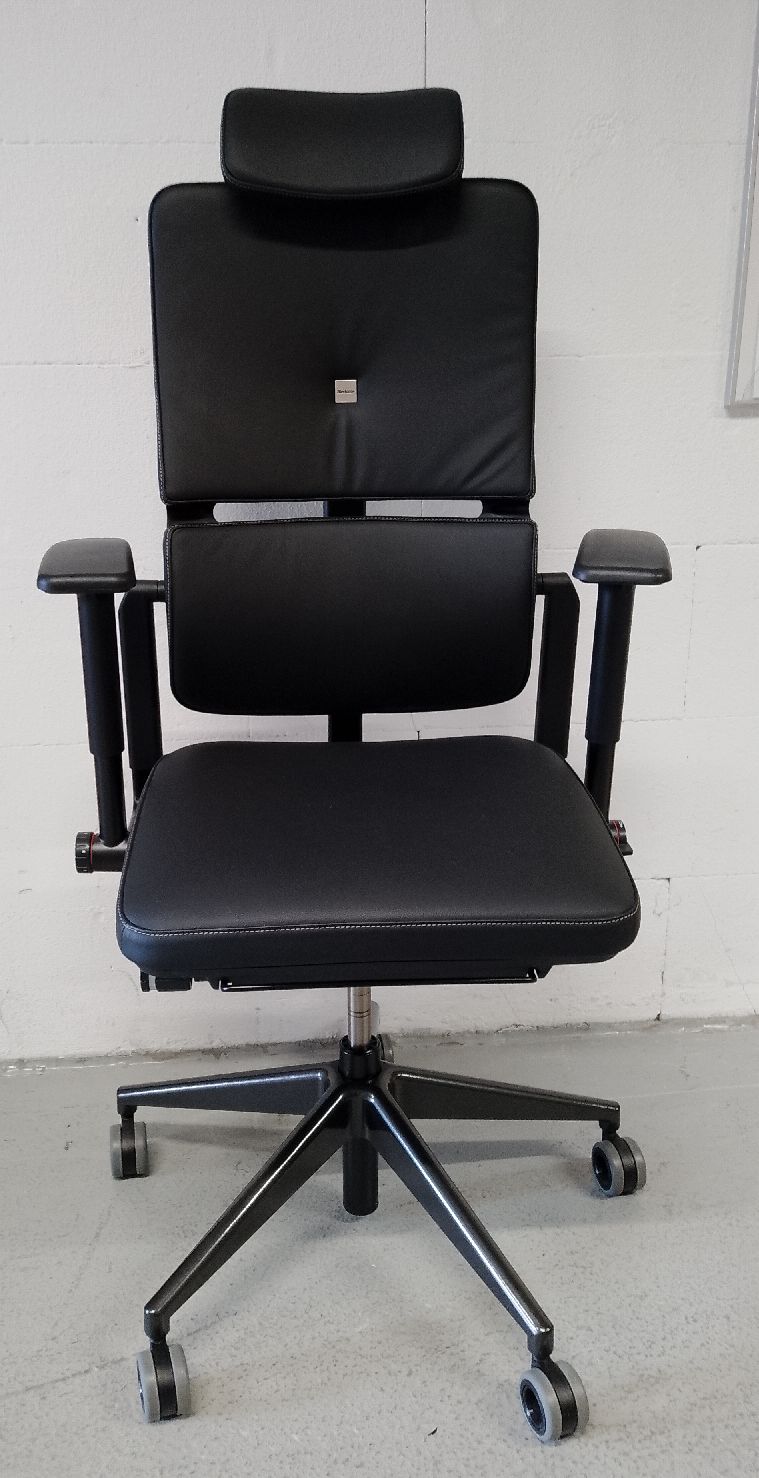 Please Chaise de bureau pivotante / chaise de travail avec appui-tête Steelcase EXPOSITION / MOBILIER D'OCCASION
