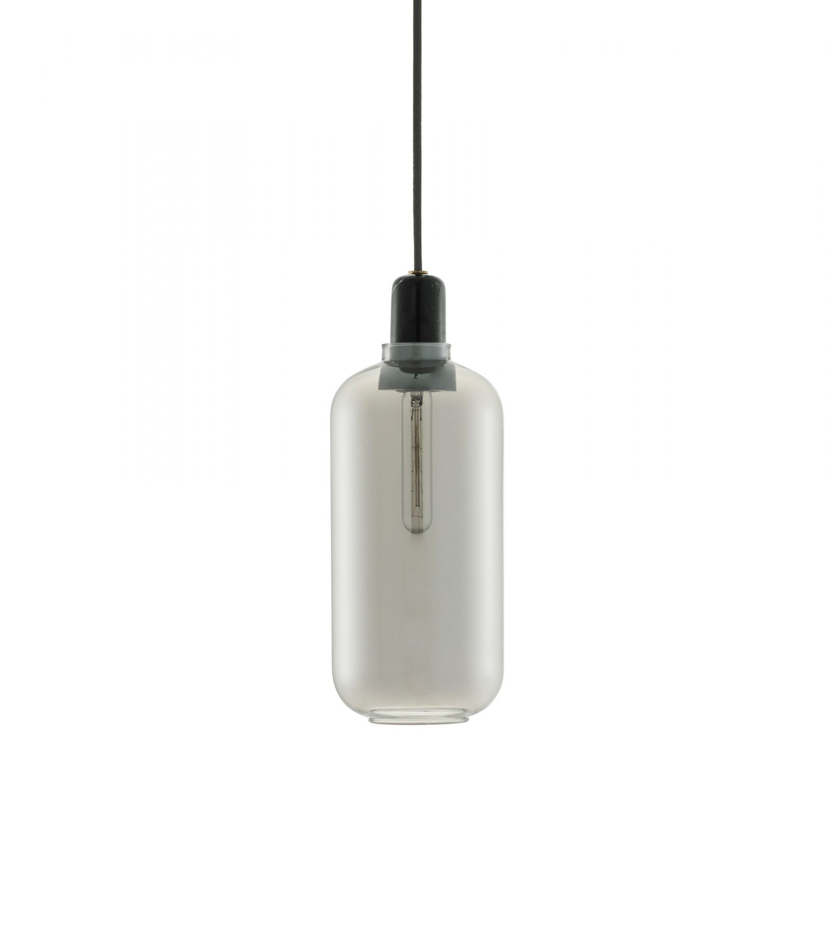 Amp Lamp Lampe de suspensione Normann Copenhagen Smoke/Black Ø 11,2 cm
