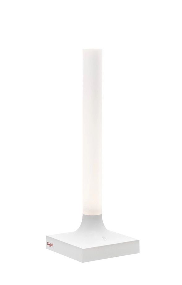 Goodnight d'extérieur Batterie lampe Kartell Blanc mat