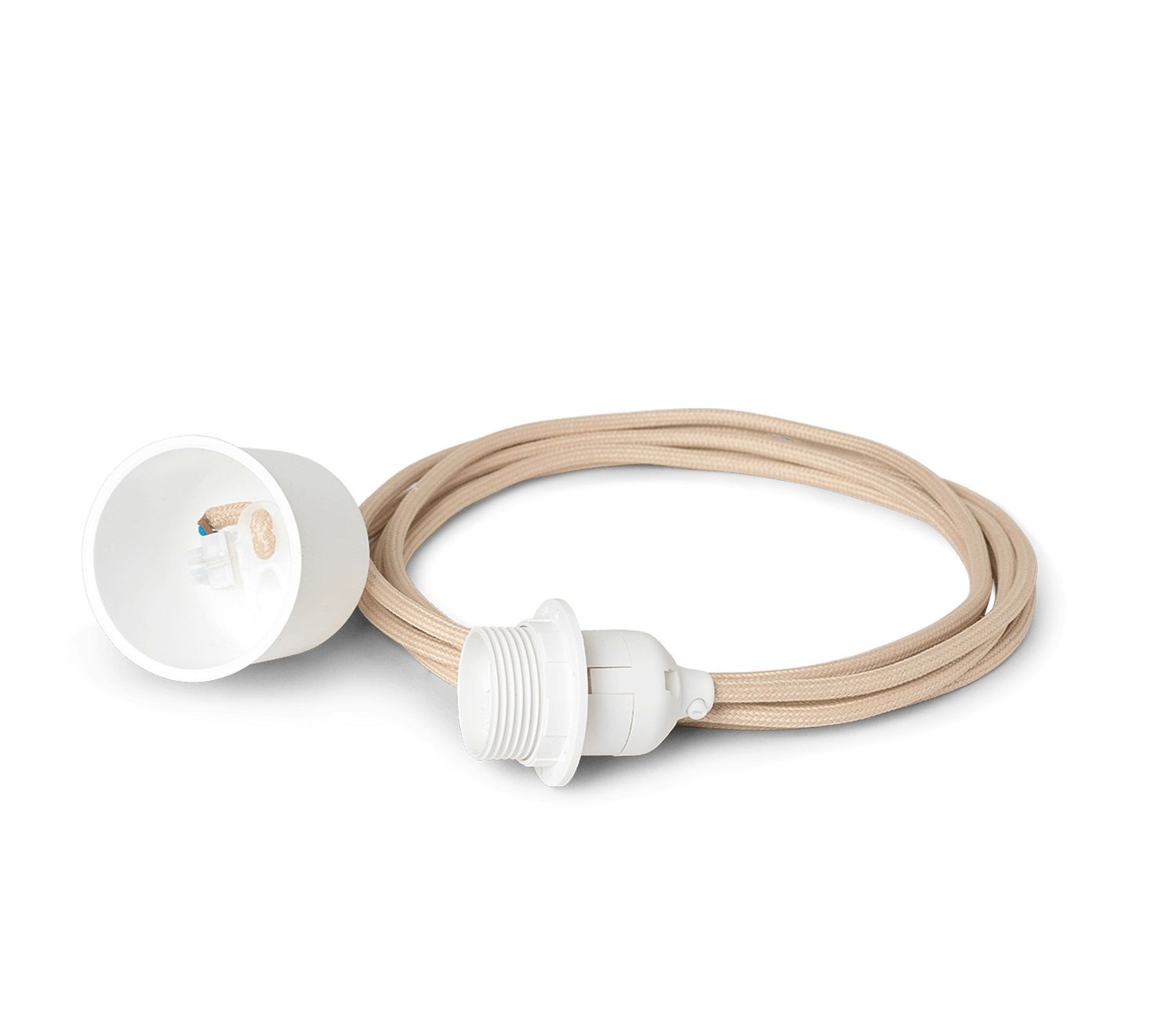 Fabric cord set 2m Set de câbles en tissu Sand pour Braided Lampshade Ferm Living