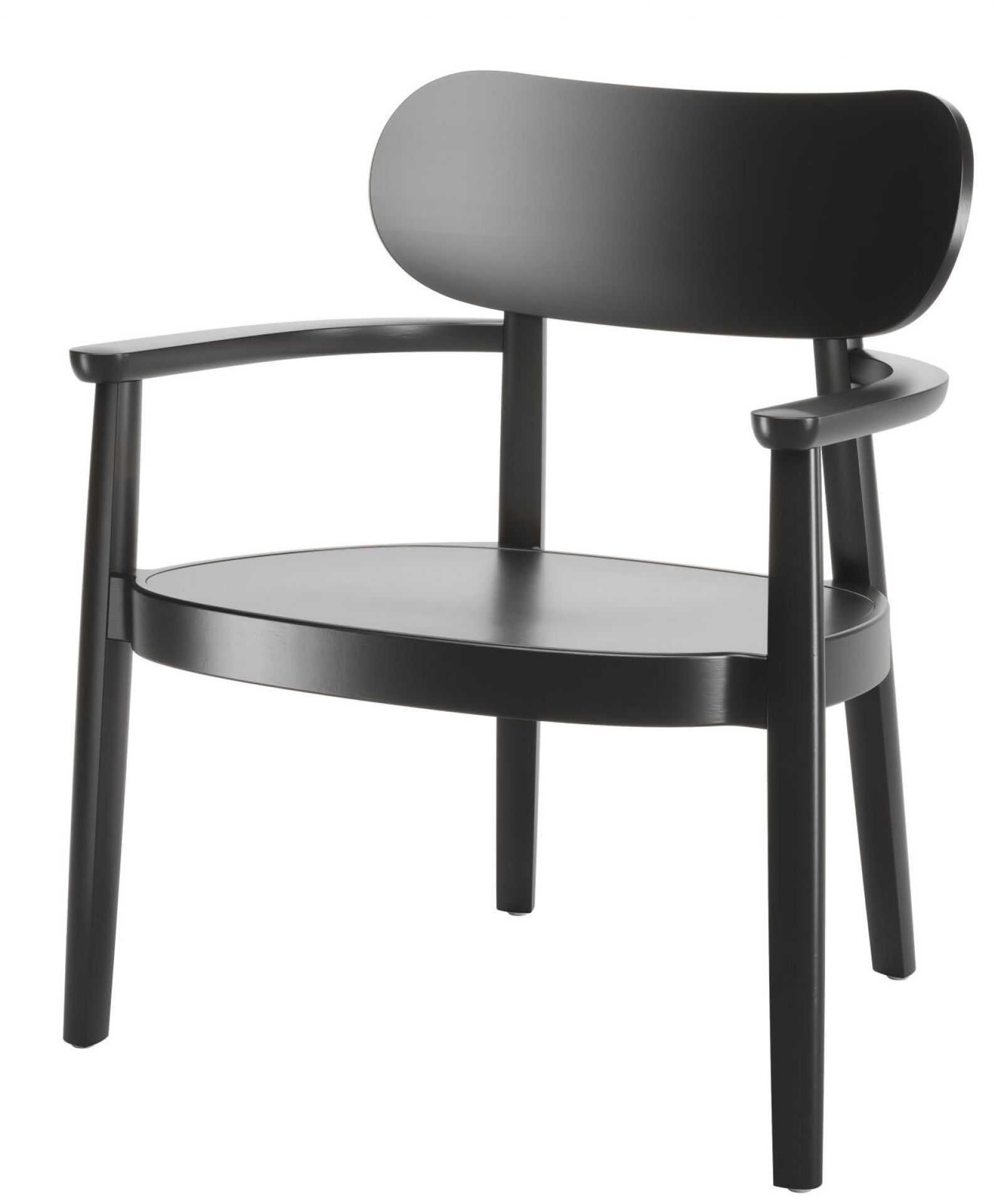 Fauteuil en bois avec accoudoirs 119 MF Thonet 