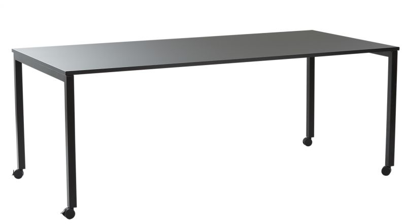 Panton Move Table Table de salle à manger sur roulettes Verpan