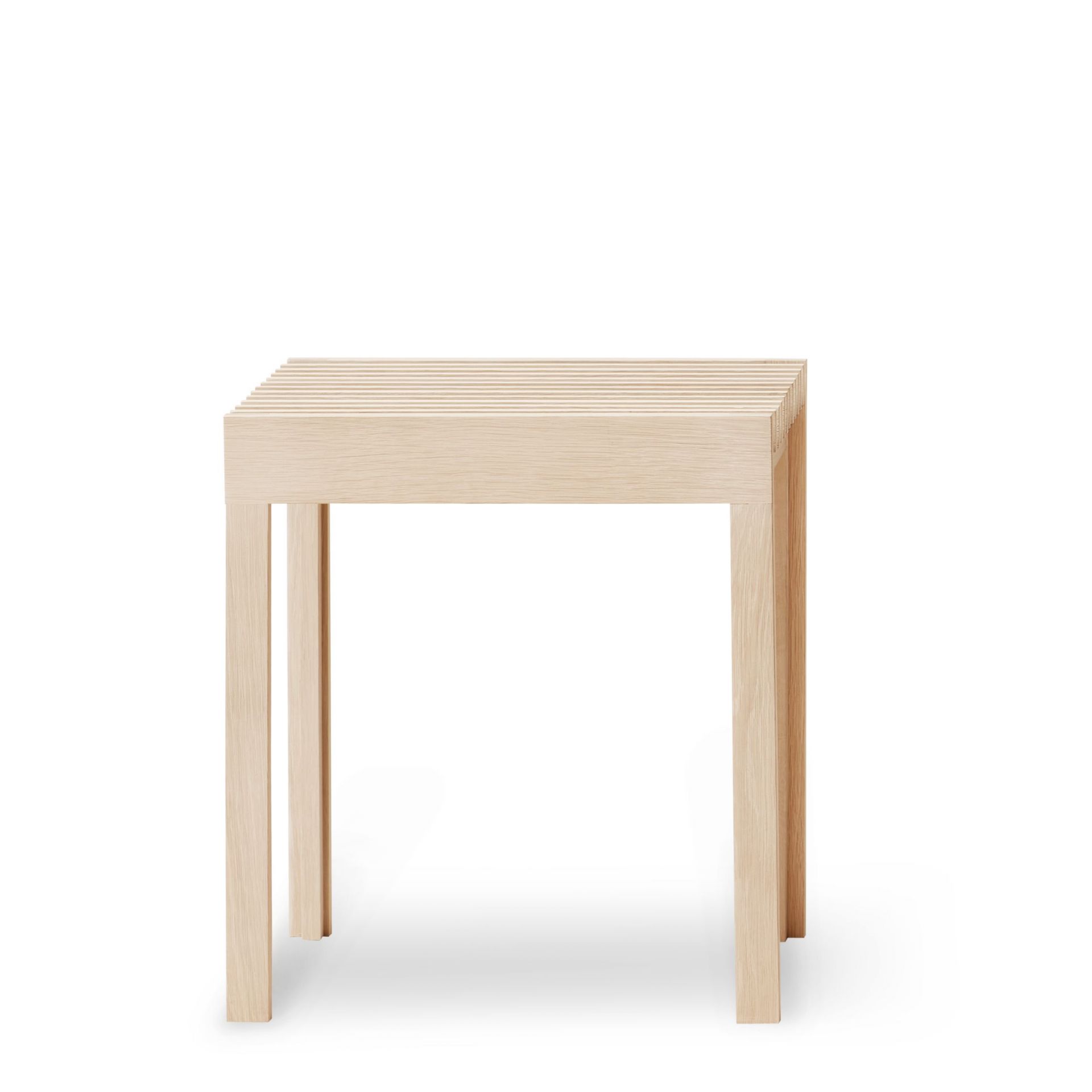 Lightweight Tabouret chêne blanc huilé Form & Refine