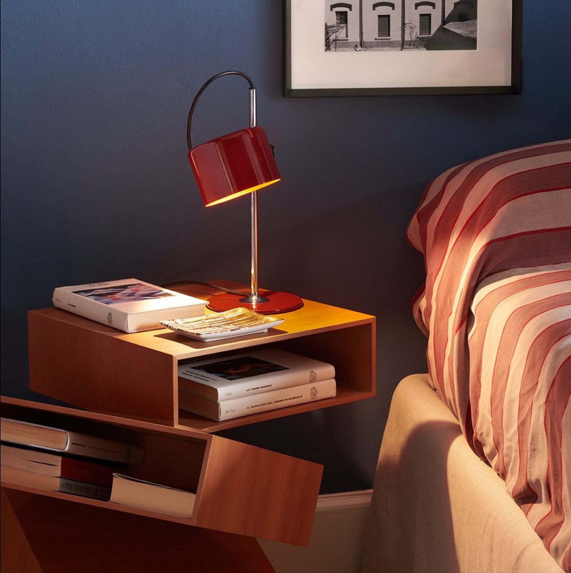 Mini Coupé 2201 Lampe de table Oluce jaune moutarde