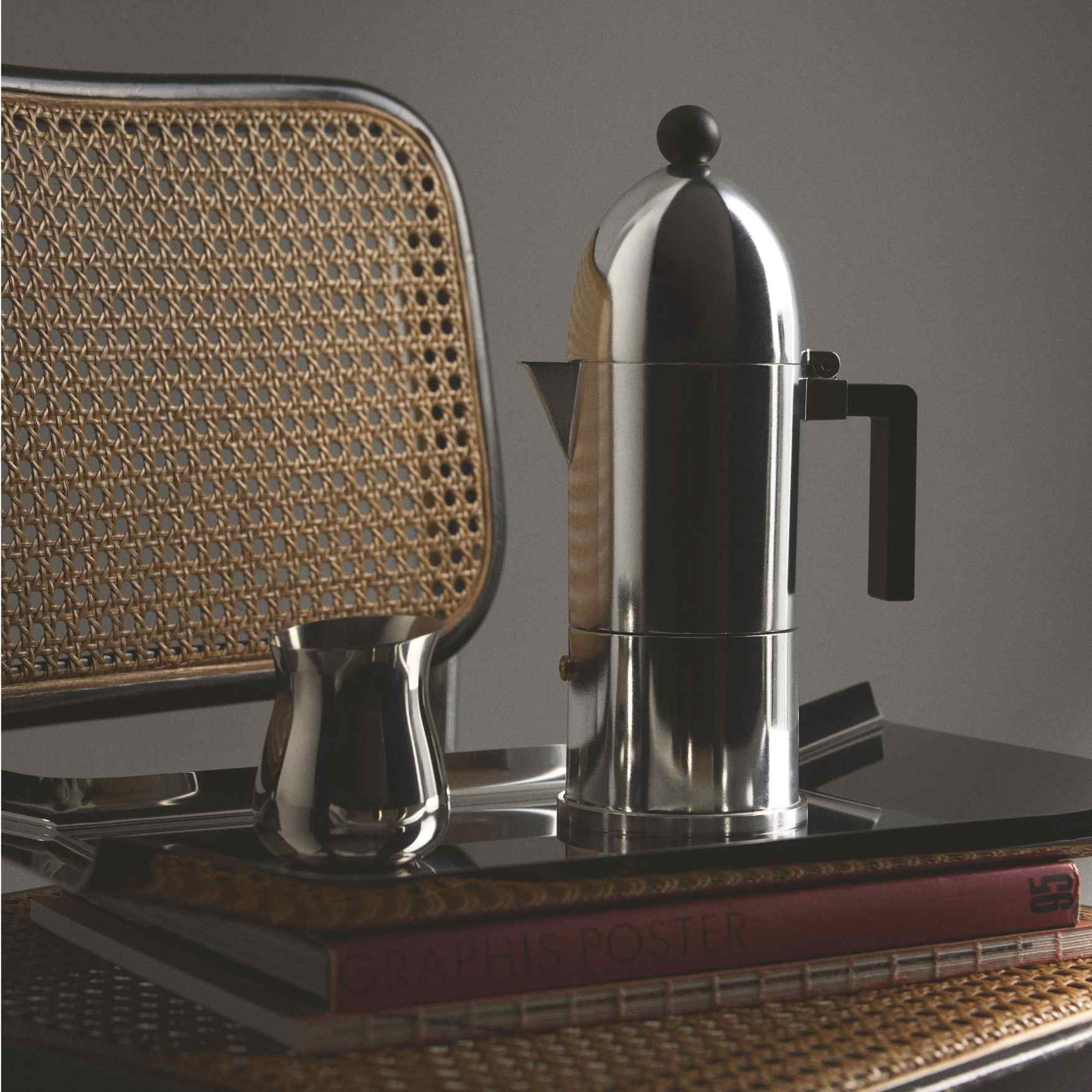 La Cupola 9095/6BFM Cafetière espresso noire Alessi