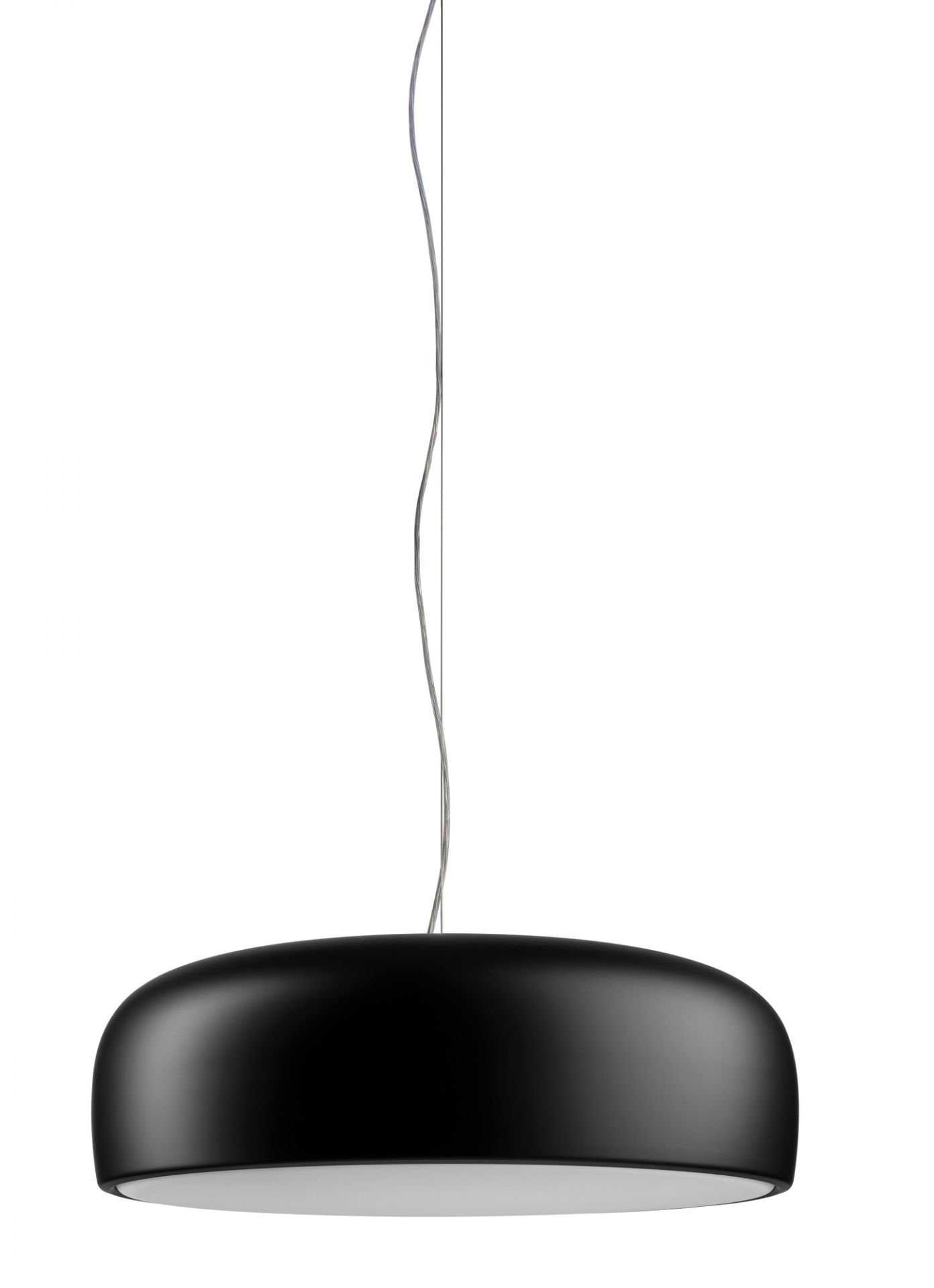 Smithfield S LED Lampe de suspendue Flos Noir mat Schwarze Smithfield Pendelleuchte von Flos mit LED, modernes Design für Wohnzimmer und Esszimmer.