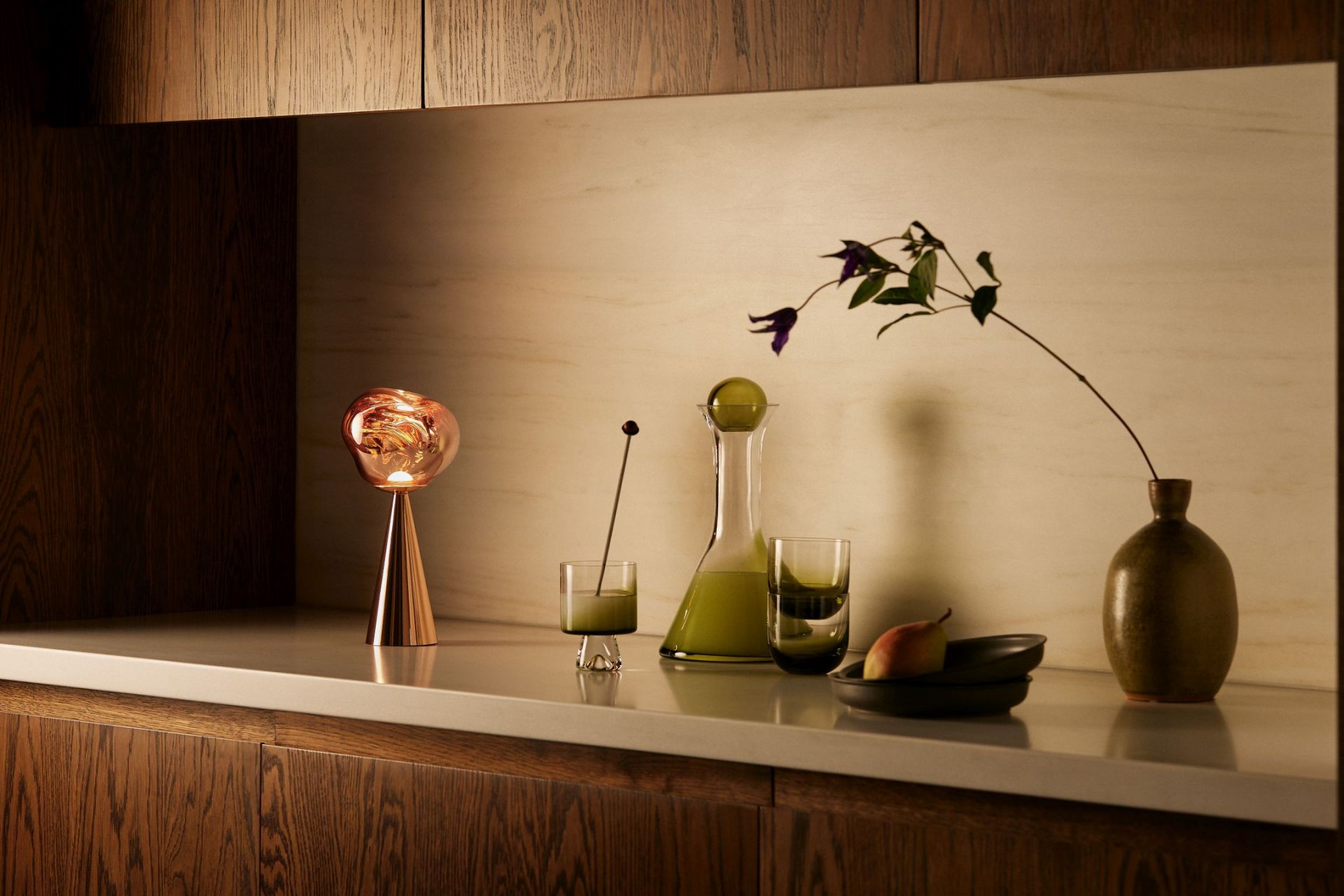 Melt Portable LED Lampe de table Argent Tom Dixon