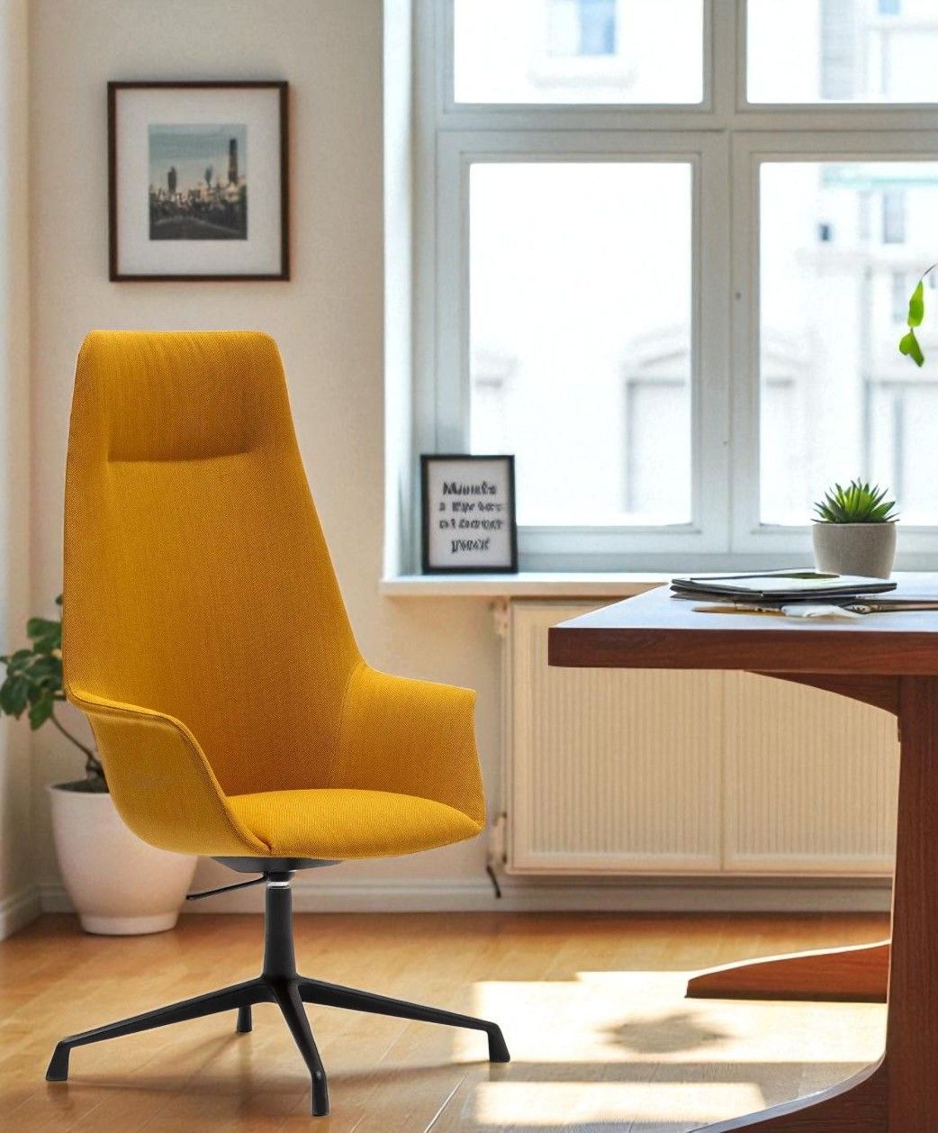 Gala Executive SO2008 Chaise de bureau à haut dossier Andreu World